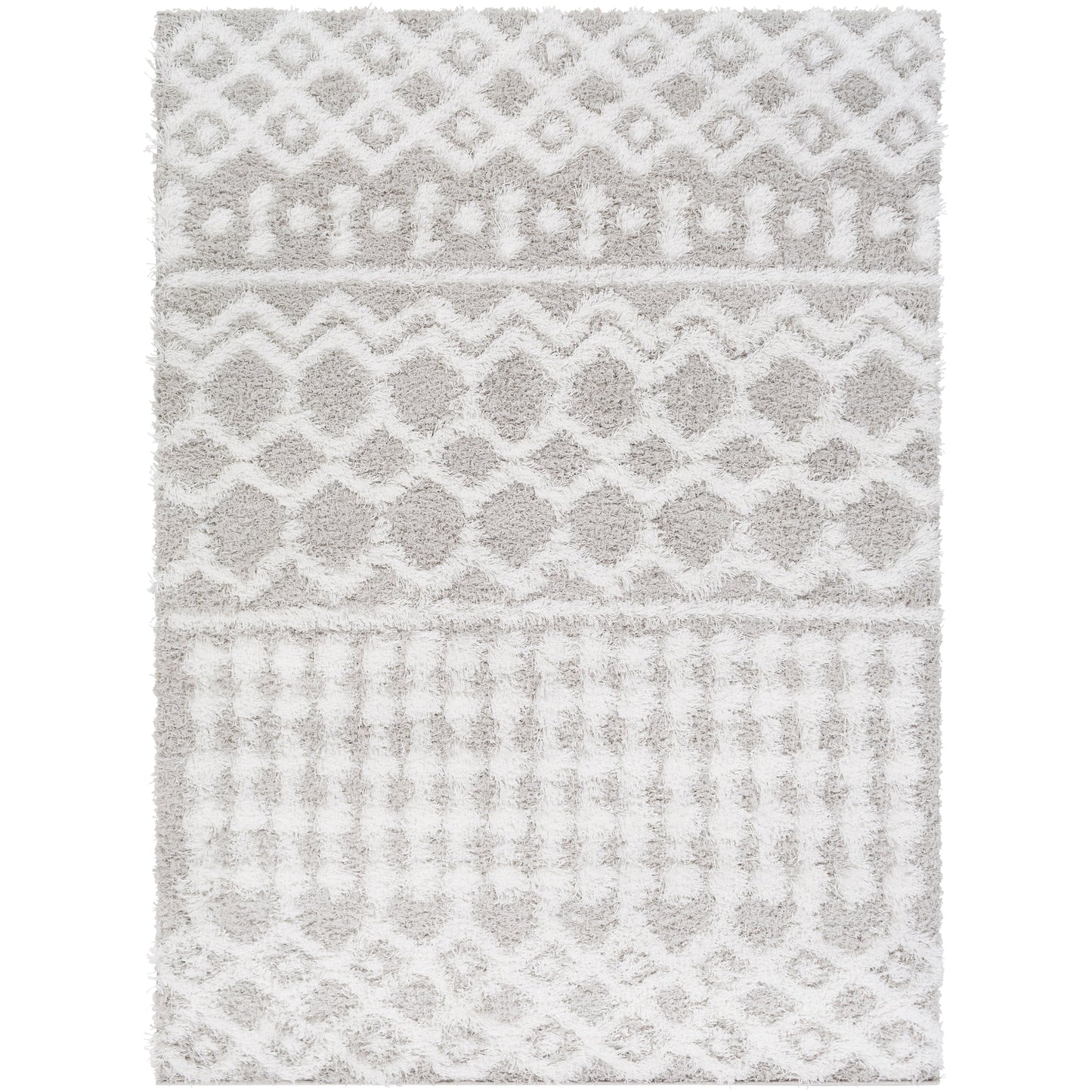 Tapis à poils longs géométrique marocain Newton de Livabliss