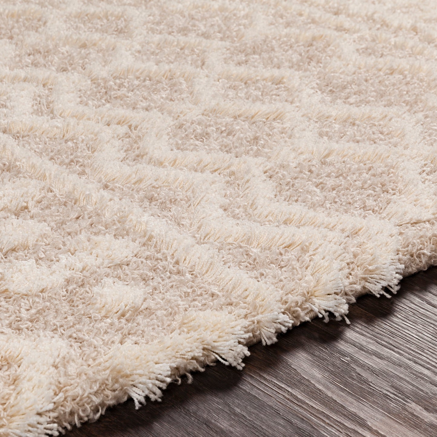 Tapis à poils longs géométrique marocain Newton de Livabliss
