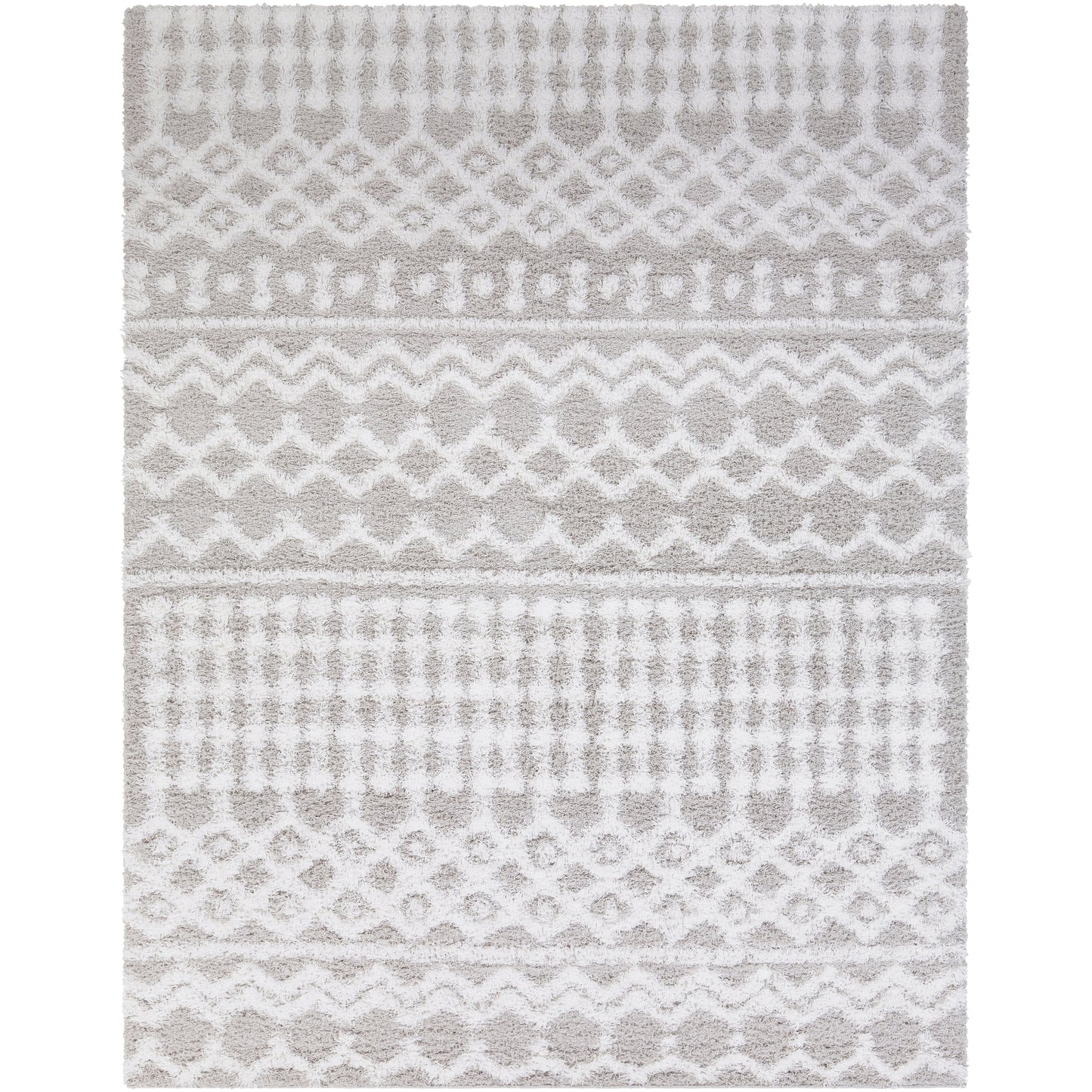 Tapis à poils longs géométrique marocain Newton de Livabliss