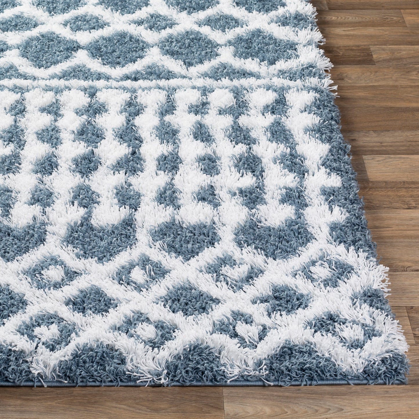 Tapis à poils longs géométrique marocain Newton de Livabliss