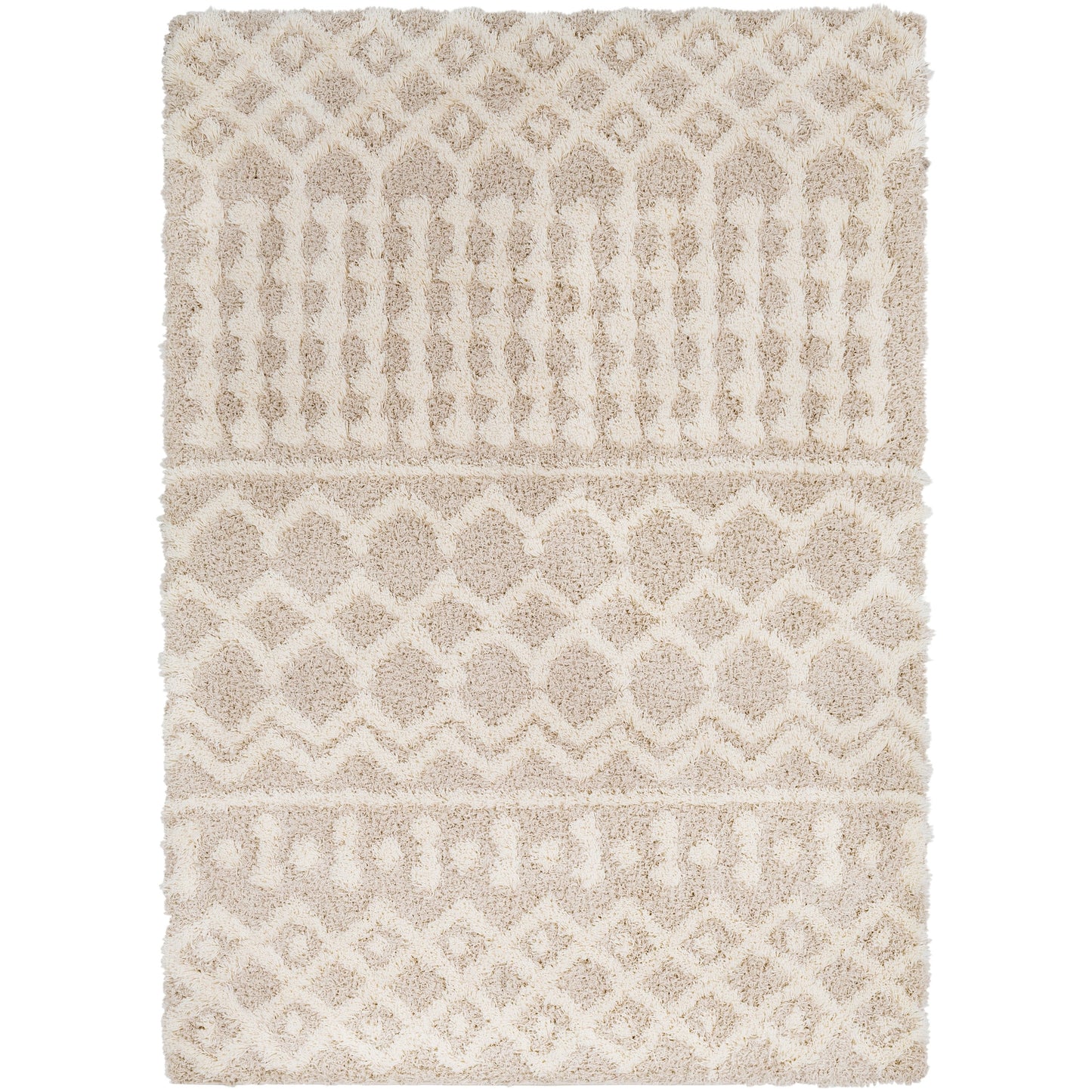 Tapis à poils longs géométrique marocain Newton de Livabliss