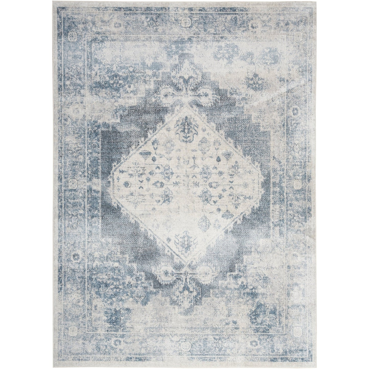Tapis persan vieilli Nourison Abby lavable en machine pour l'intérieur uniquement