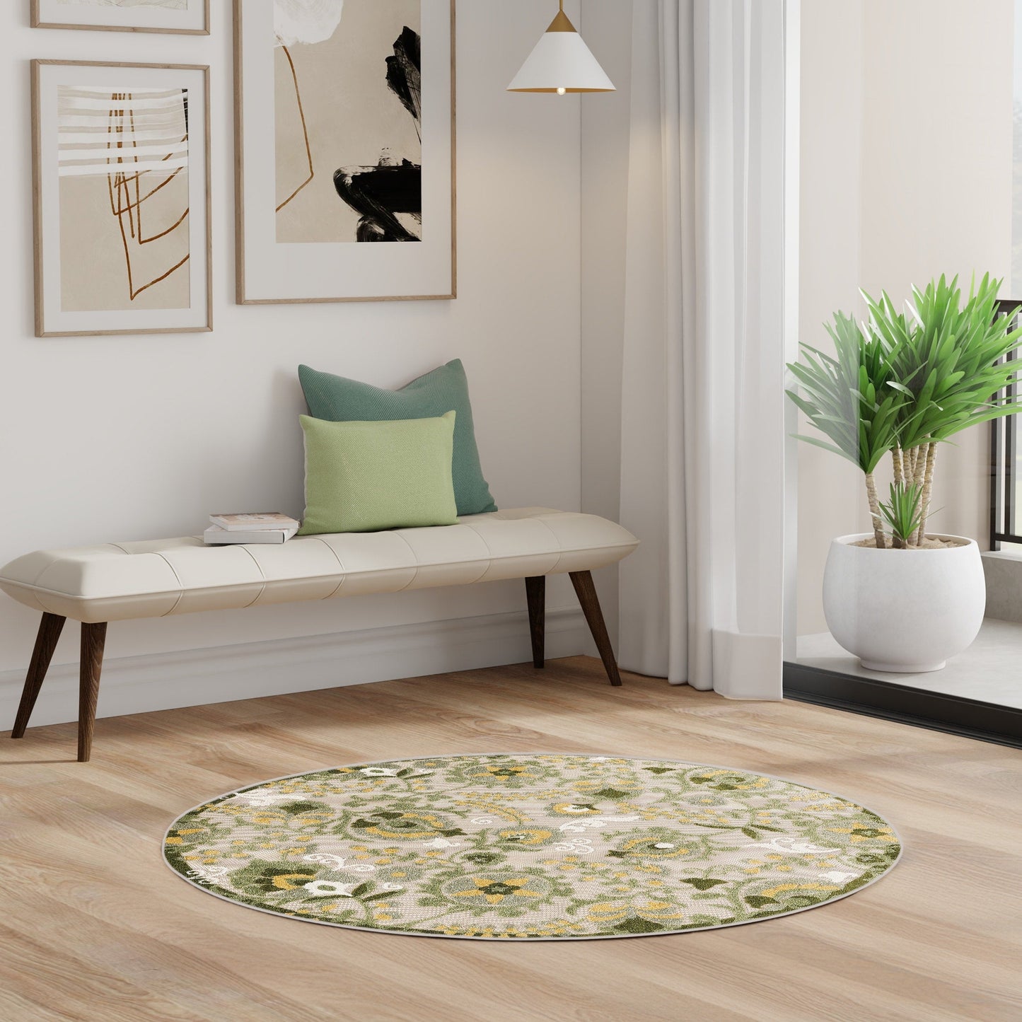 Tapis floral d'intérieur/extérieur Nourison Alice