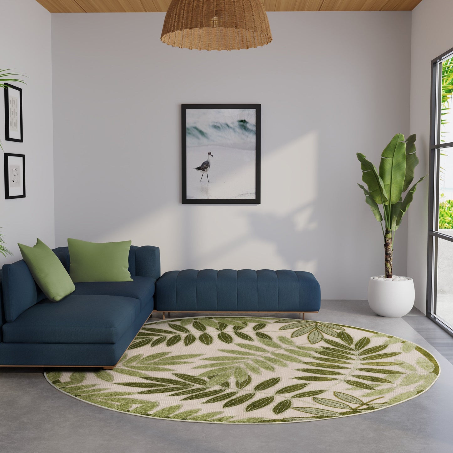 Tapis floral d'intérieur/extérieur Nourison Alice