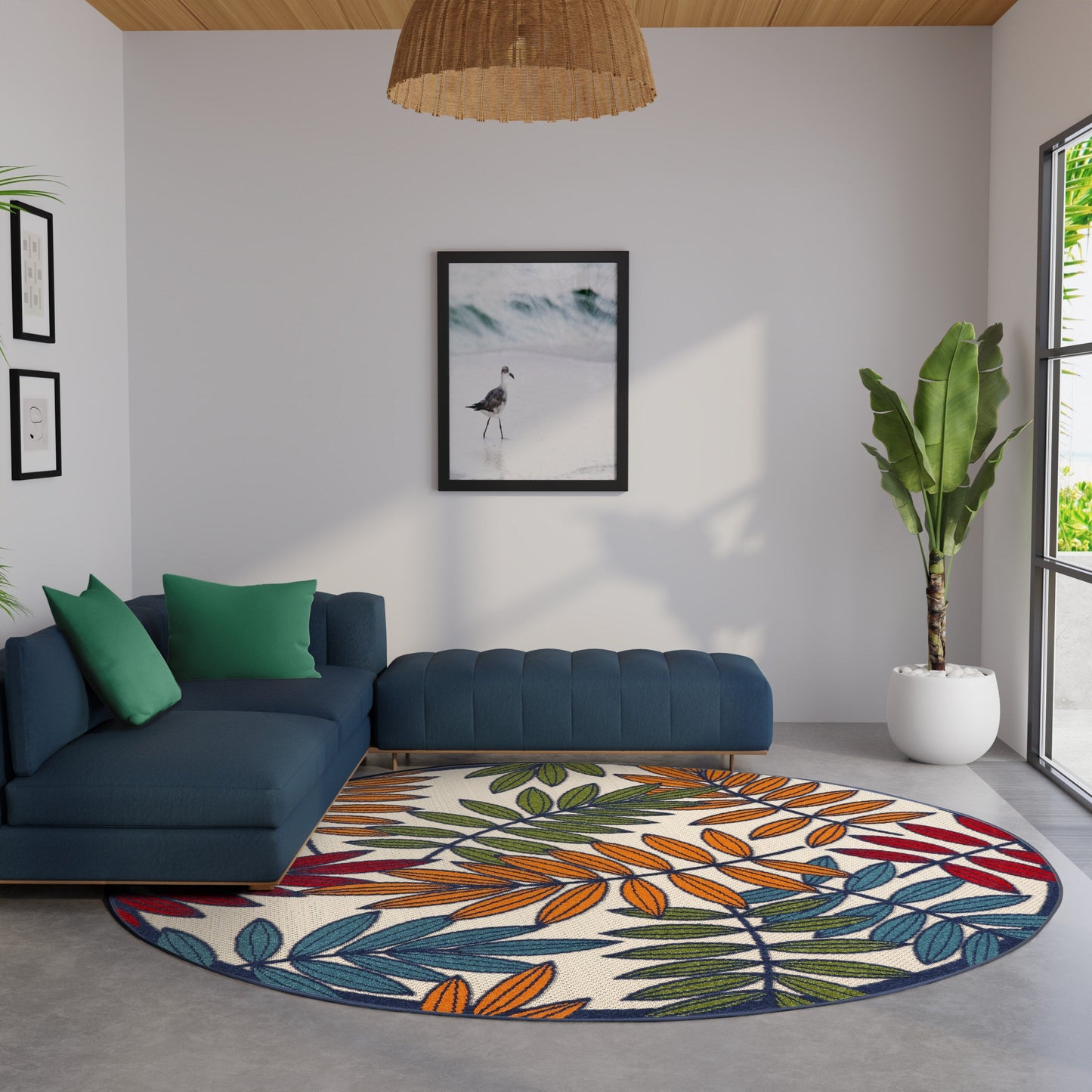 Tapis floral d'intérieur/extérieur Nourison Alice