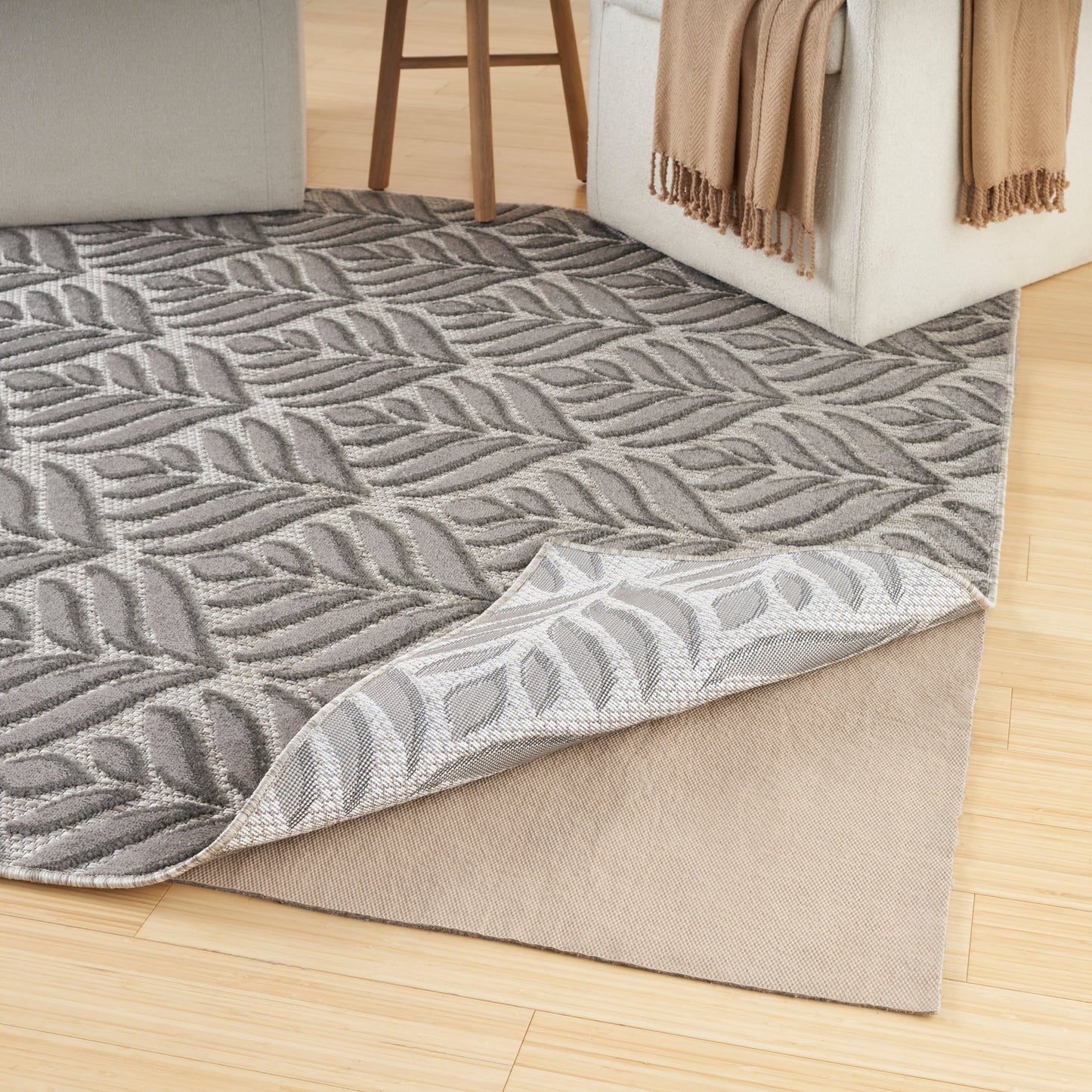 Sous-tapis d'intérieur/extérieur Nourison Anchor - Tan