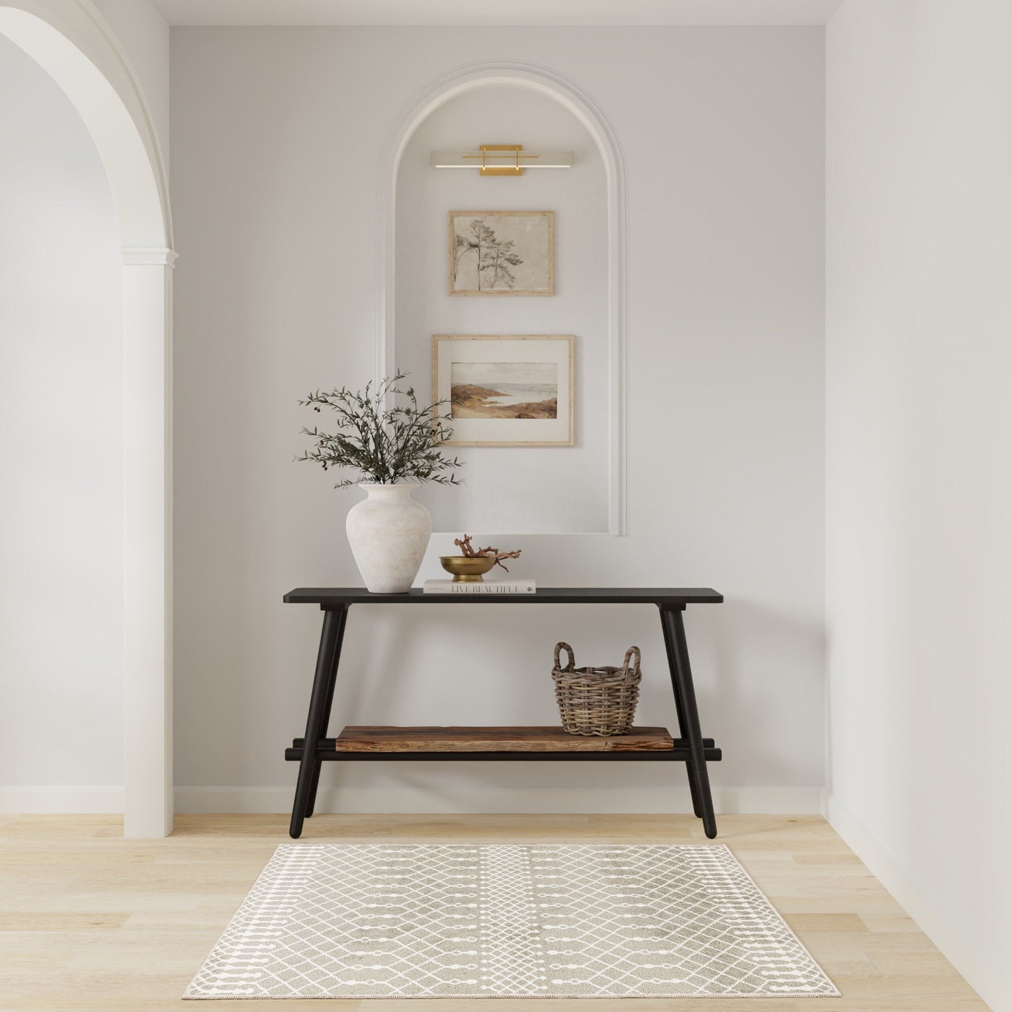 Tapis marocain lavable en machine Nourison Astra