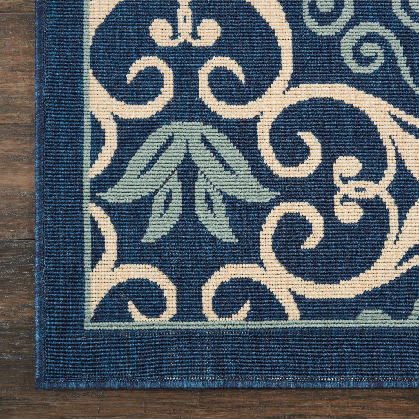 Tapis d'intérieur/extérieur géométrique floral des Caraïbes Nourison