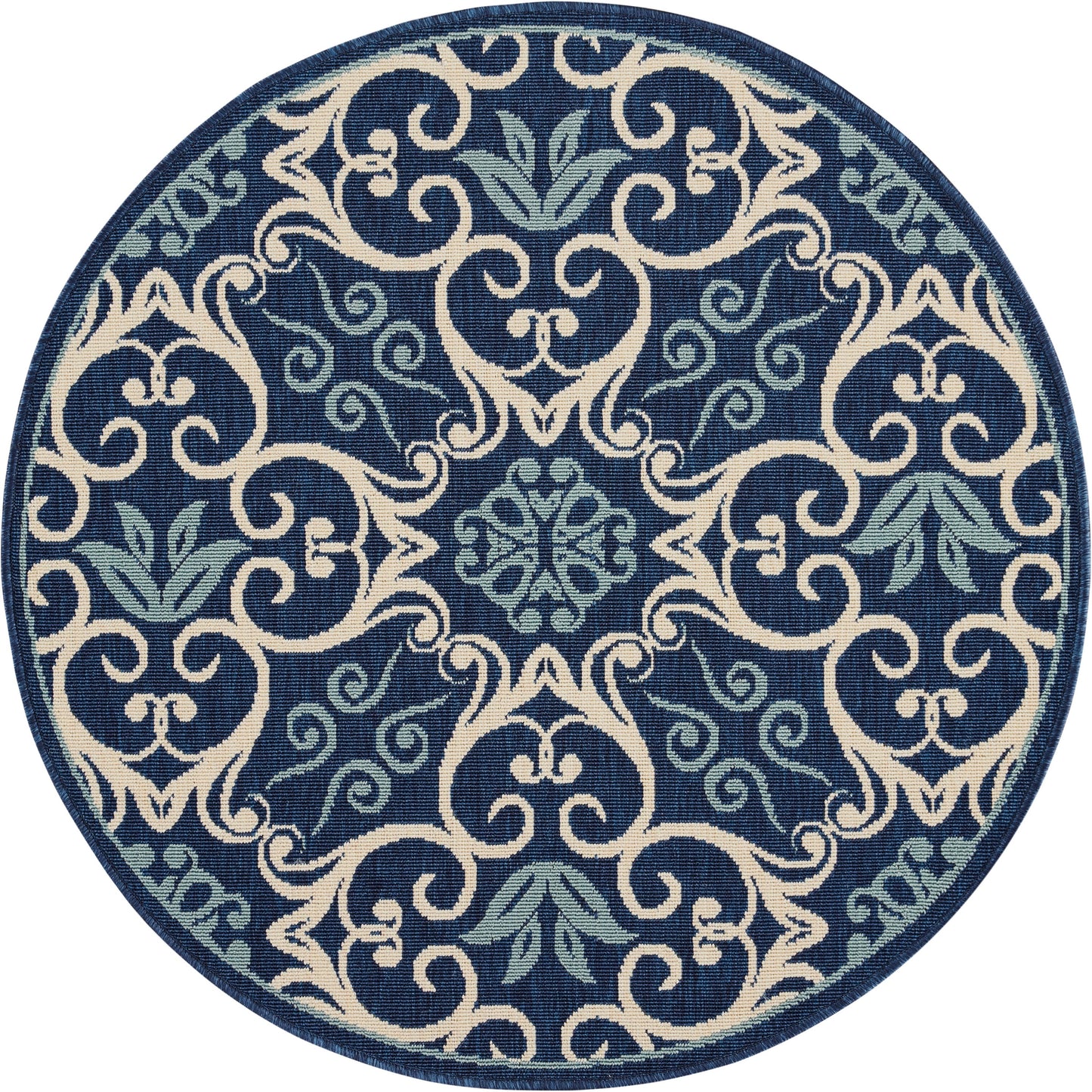 Tapis d'intérieur/extérieur géométrique floral des Caraïbes Nourison