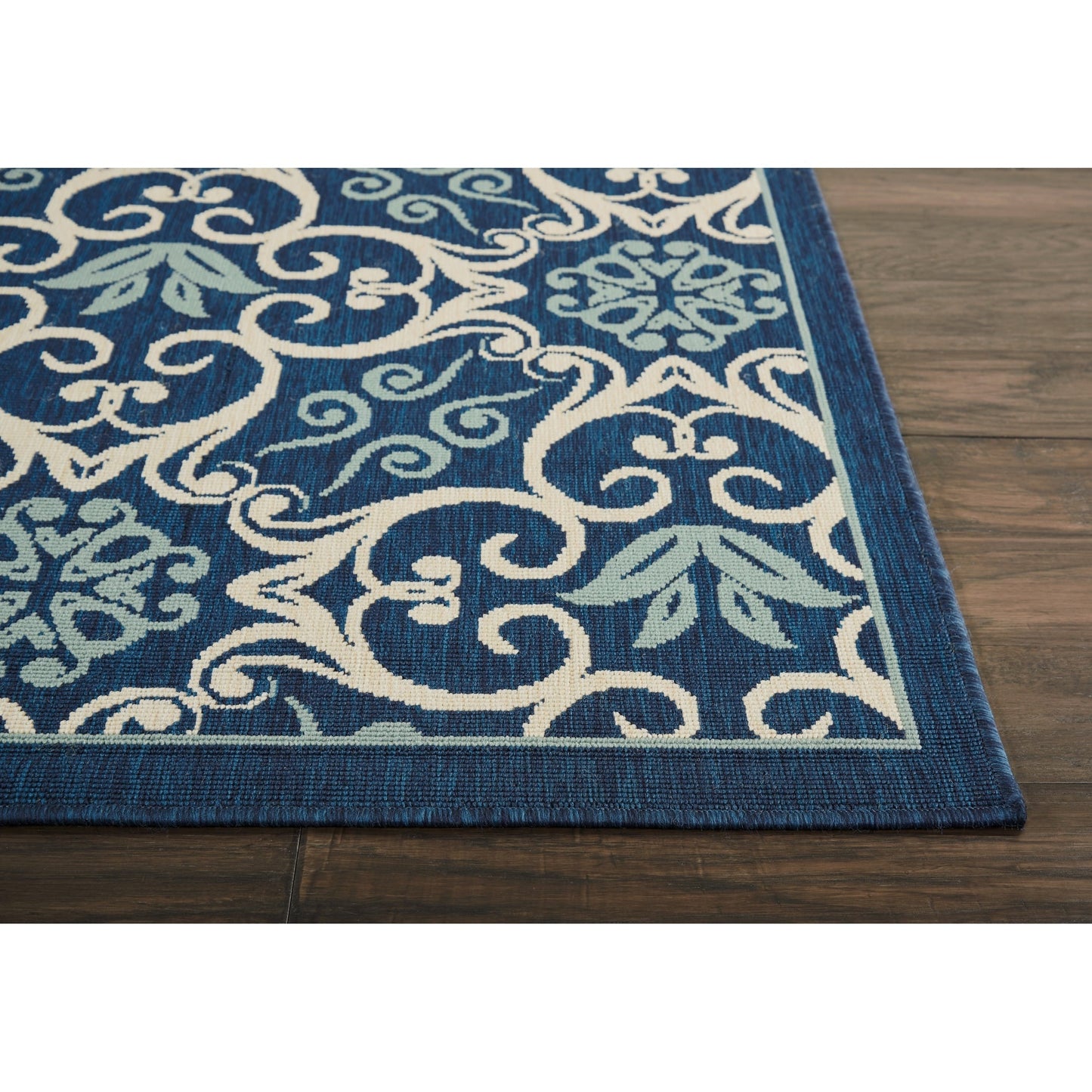 Tapis d'intérieur/extérieur géométrique floral des Caraïbes Nourison