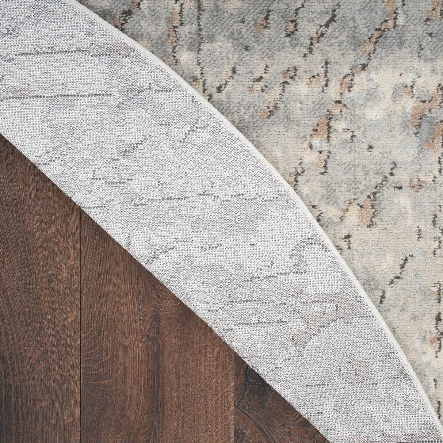 Tapis Nourison Concerto à effet vieilli abstrait beige et gris