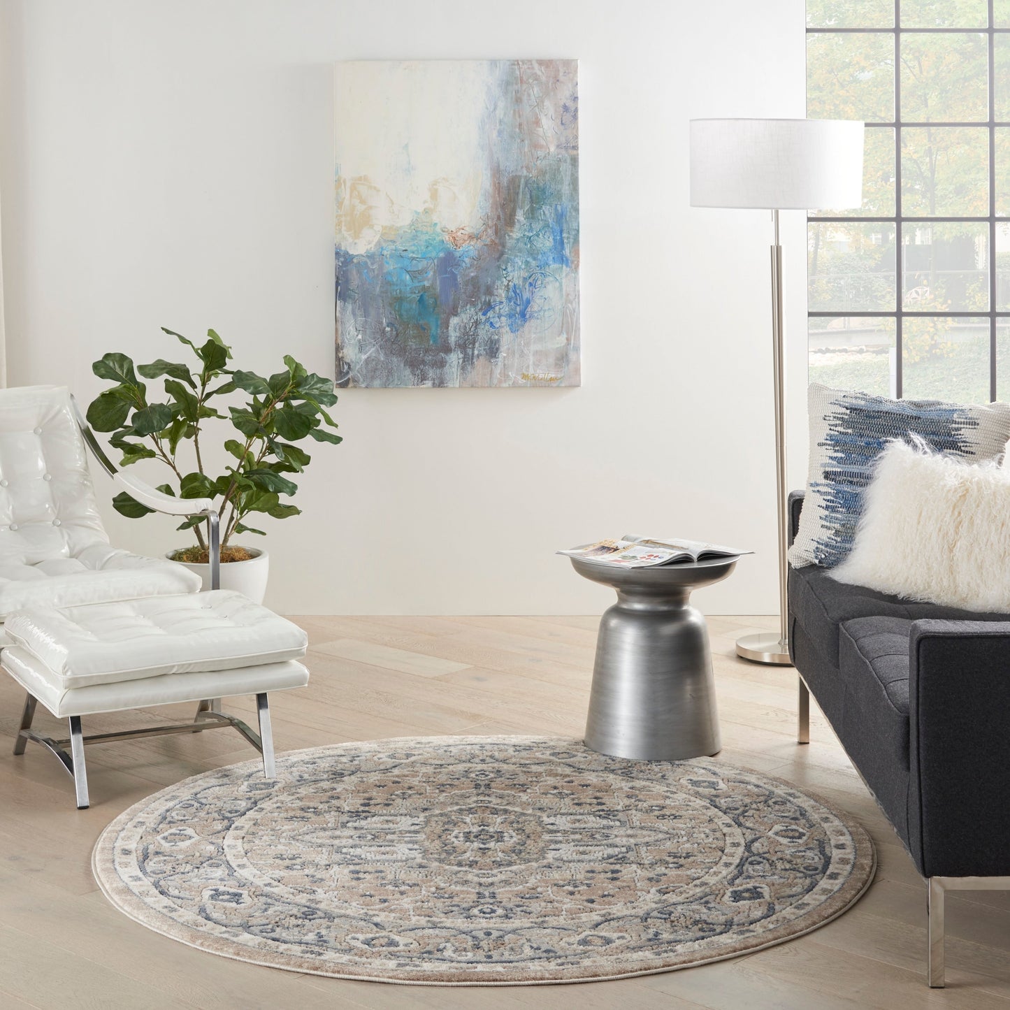 Tapis médaillon persan classique Nourison Concerto.