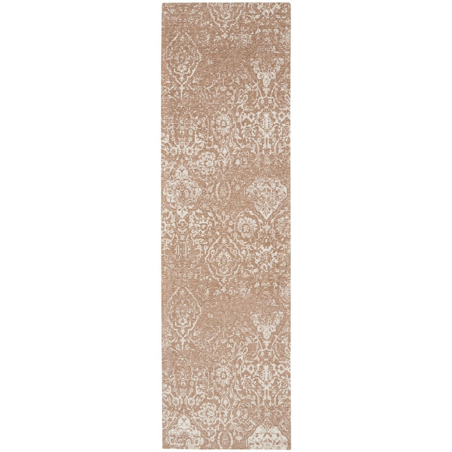 Tapis contemporain Nourison Damask vieilli