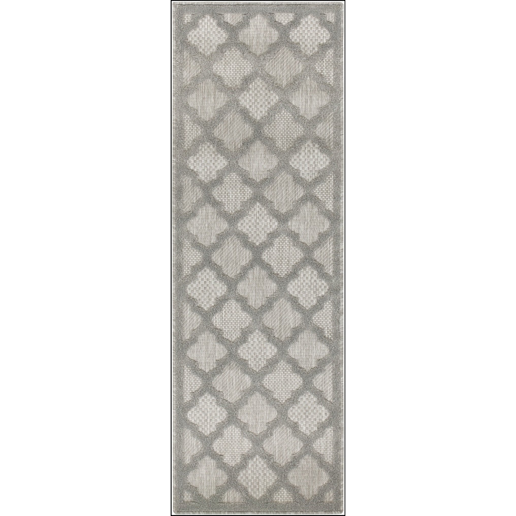 Tapis marocain en treillis Nourison, facile d'entretien, pour intérieur et extérieur