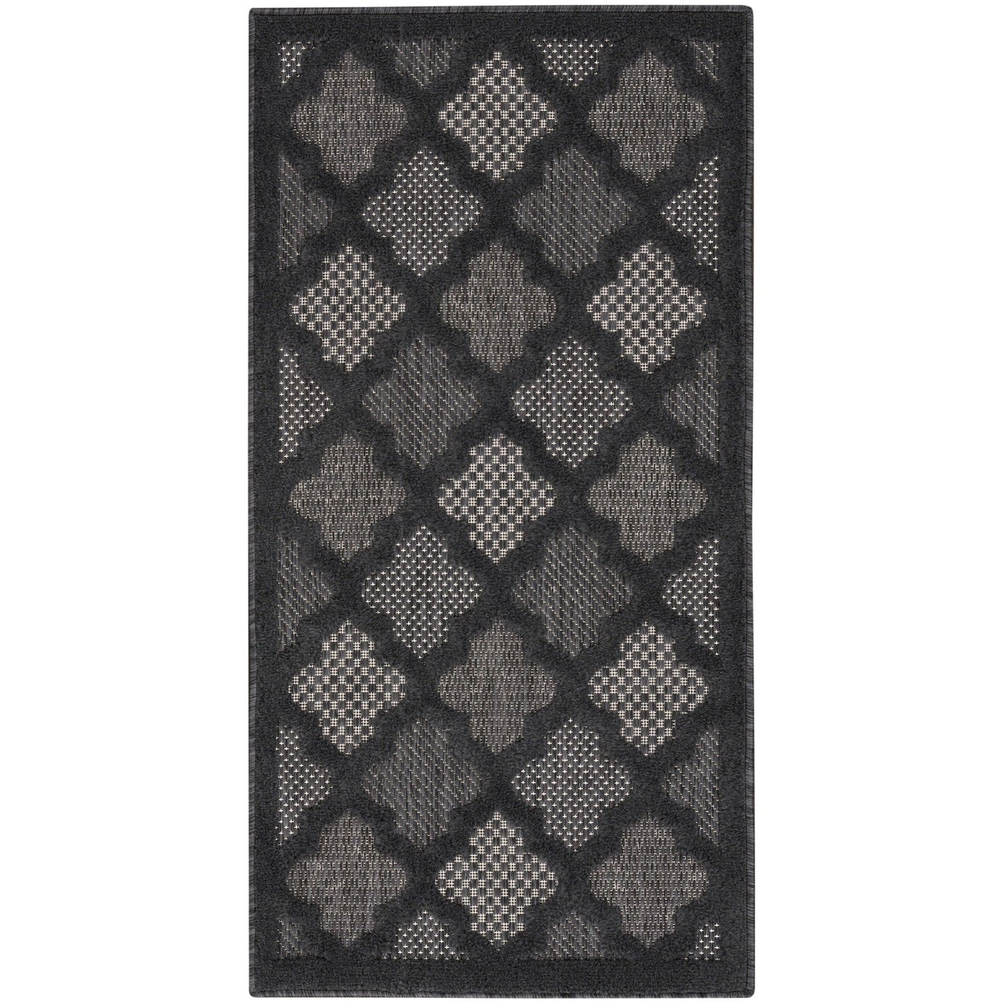 Tapis marocain en treillis Nourison, facile d'entretien, pour intérieur et extérieur