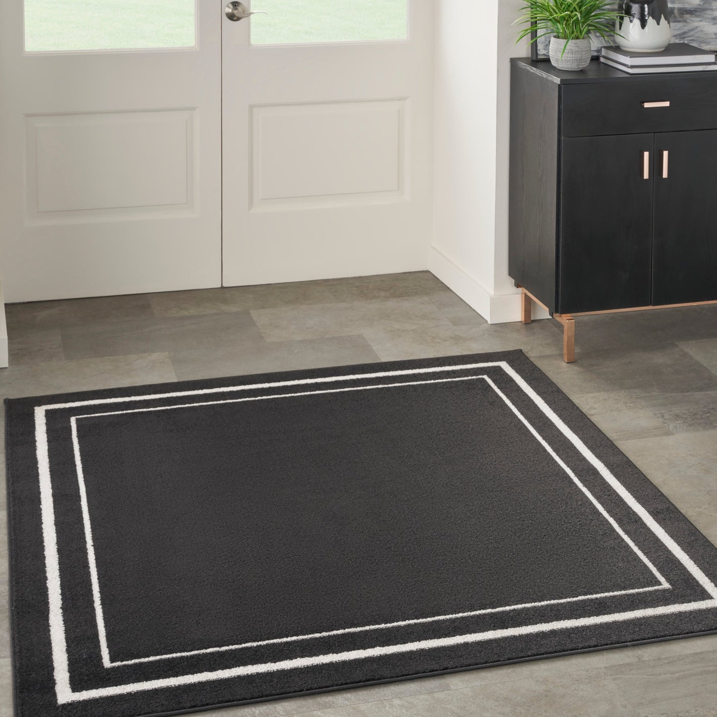 Tapis uni d'intérieur/extérieur Nourison Essentials