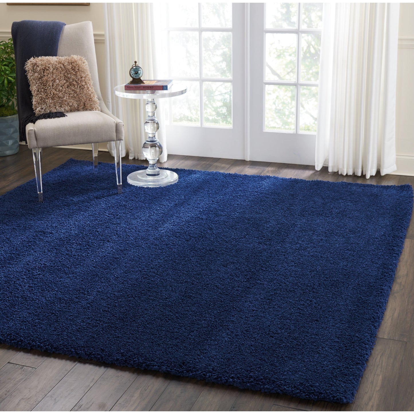 Tapis moderne en peluche solide Nourison Malibu Shag
