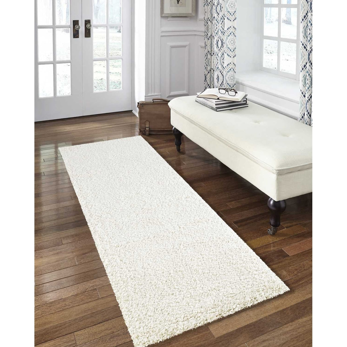 Tapis moderne en peluche solide Nourison Malibu Shag