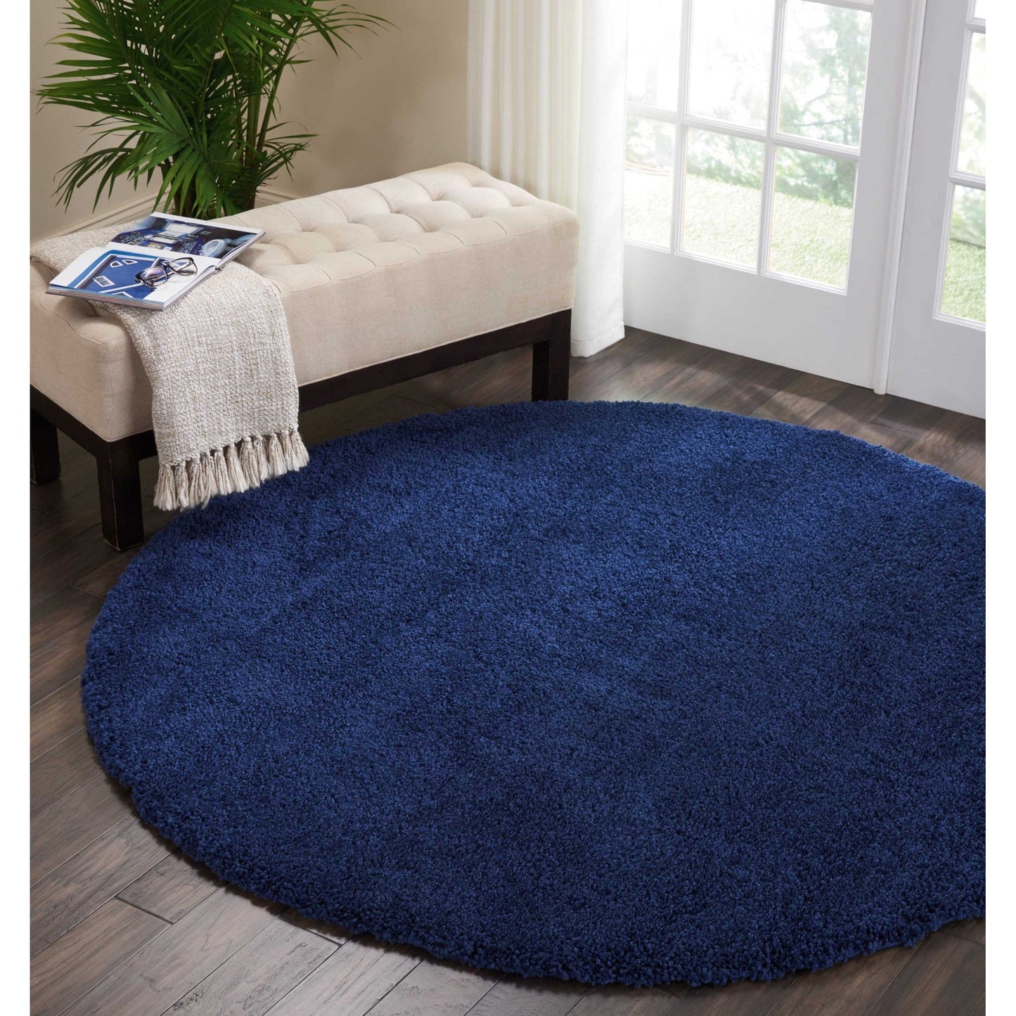 Tapis moderne en peluche solide Nourison Malibu Shag