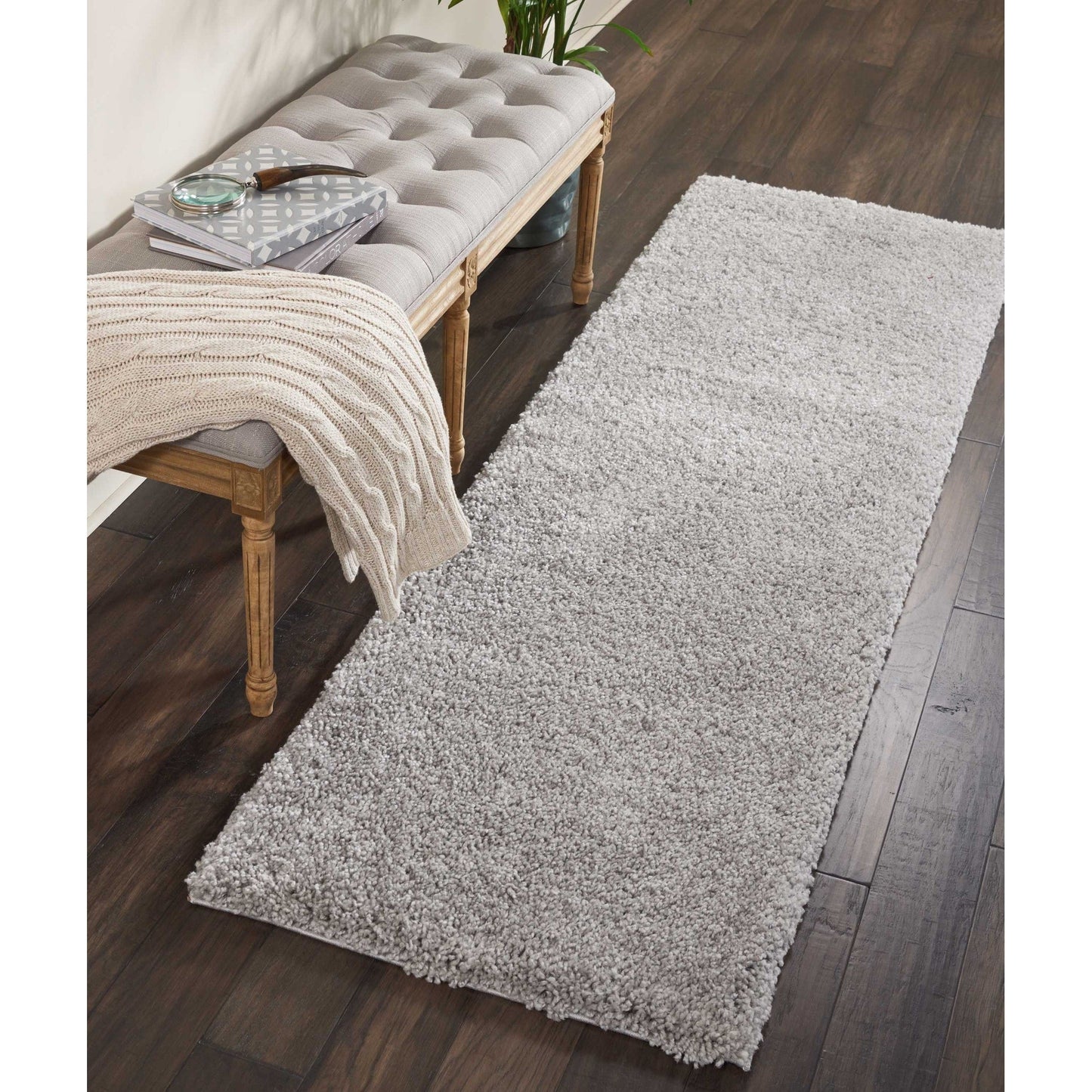 Tapis moderne en peluche solide Nourison Malibu Shag