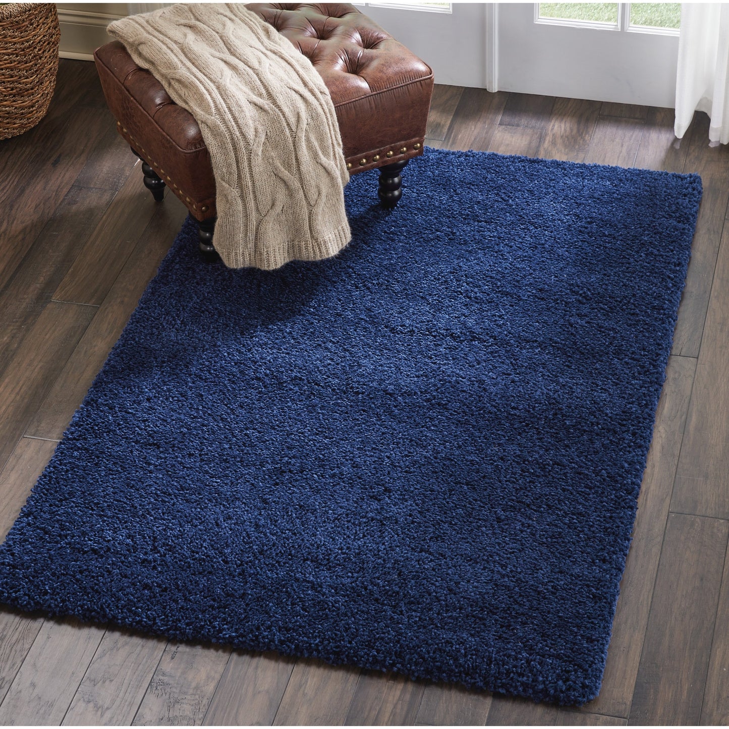 Tapis moderne en peluche solide Nourison Malibu Shag