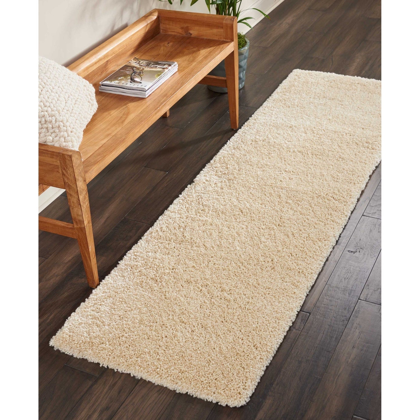 Tapis moderne en peluche solide Nourison Malibu Shag