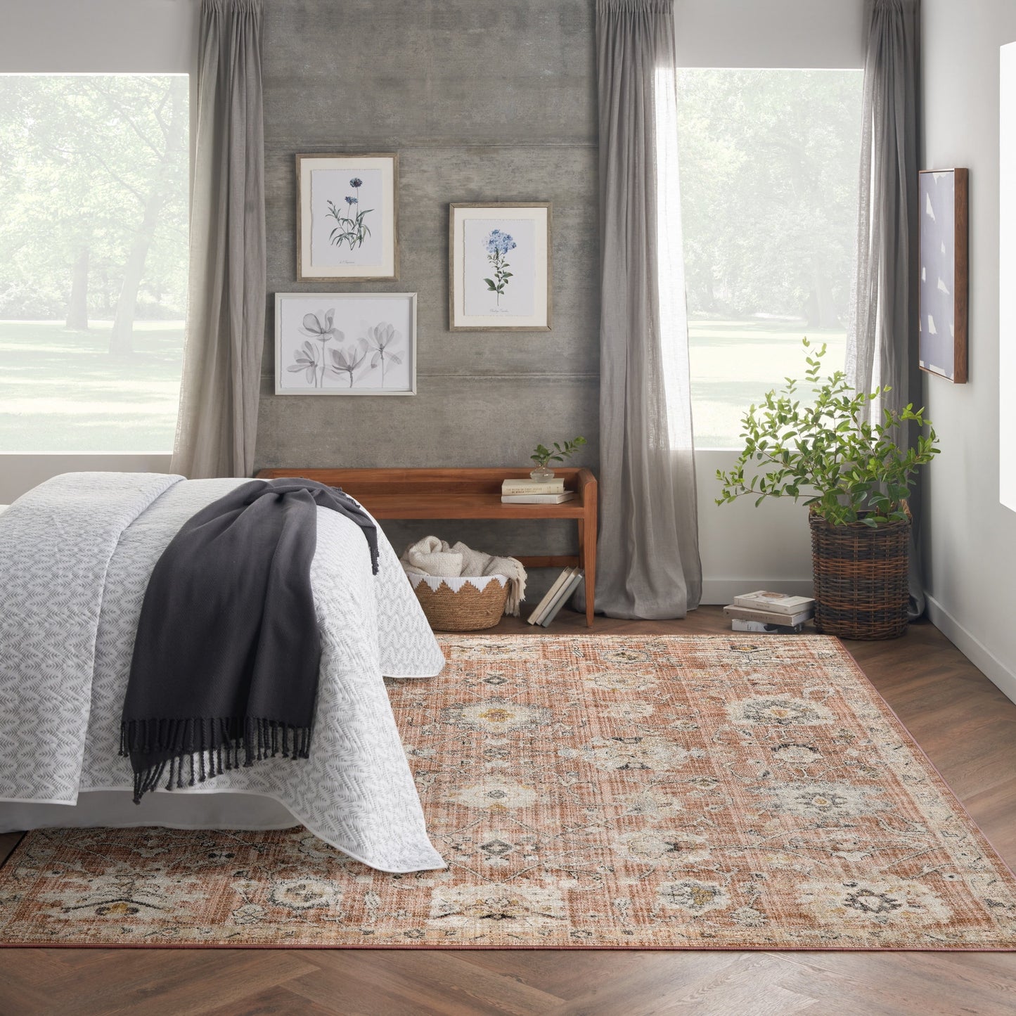 Tapis d'intérieur persan Nourison Oushak Home