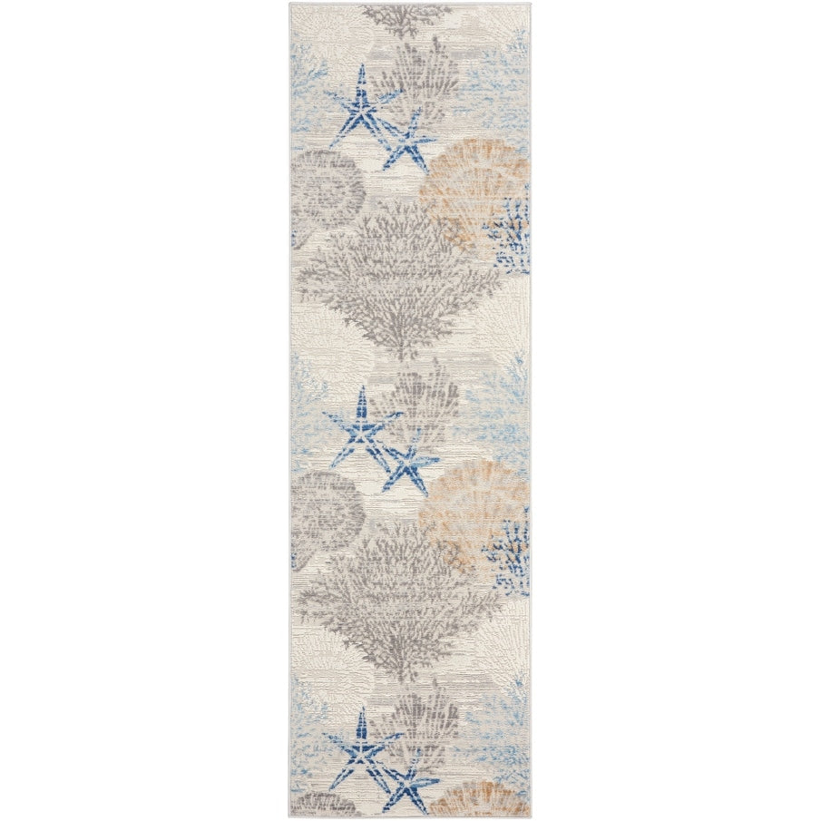 Tapis Nourison Pompéi Coastal Beach Coquillages et corail