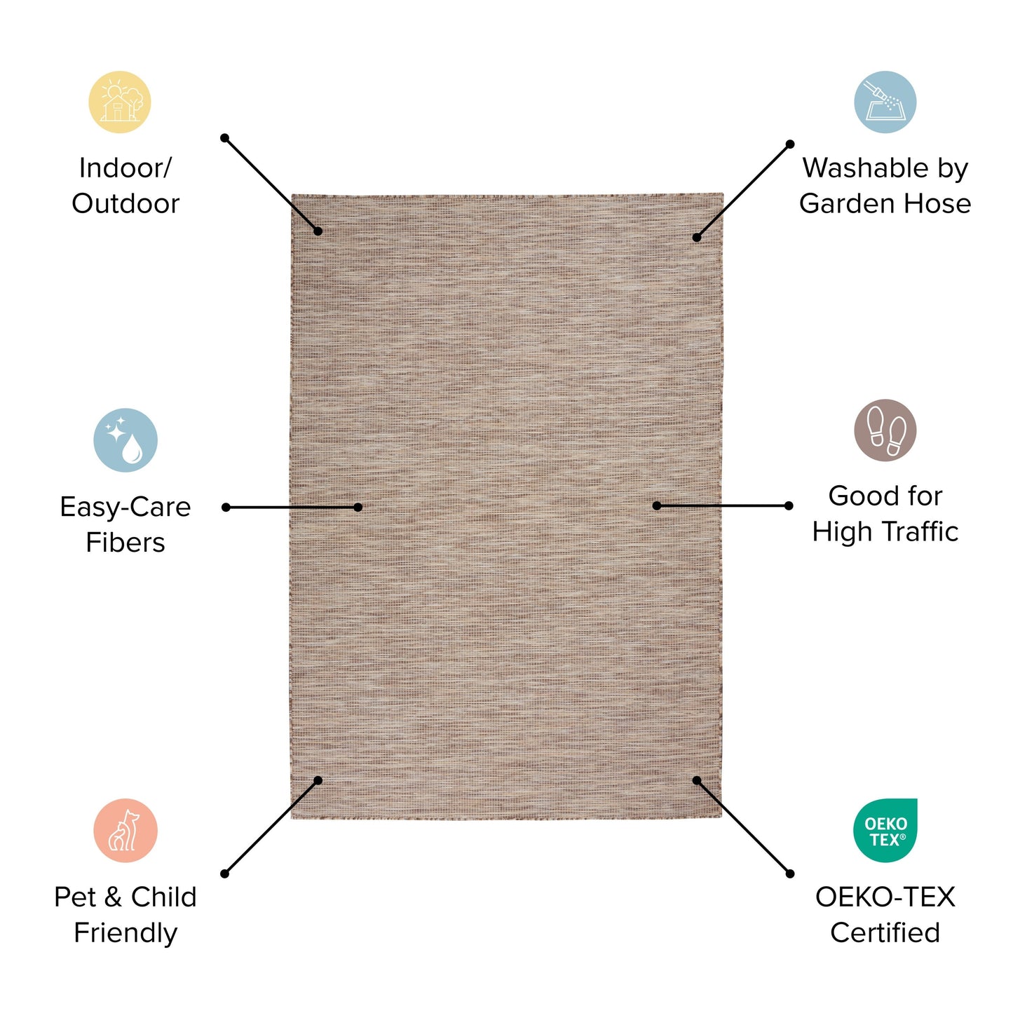 Nourison Positano Casual Modern Indoor/Outdoor Rug