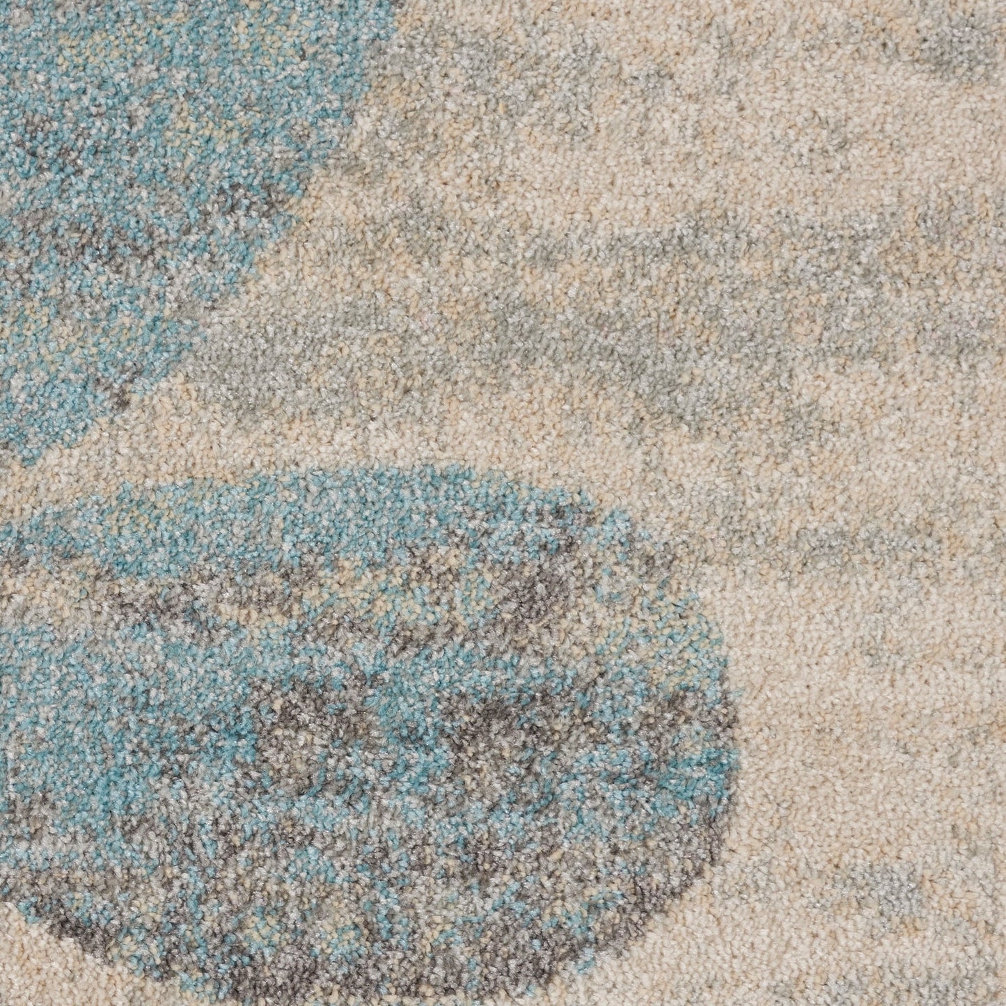 Tapis décoratif à feuilles florales tranquille Nourison