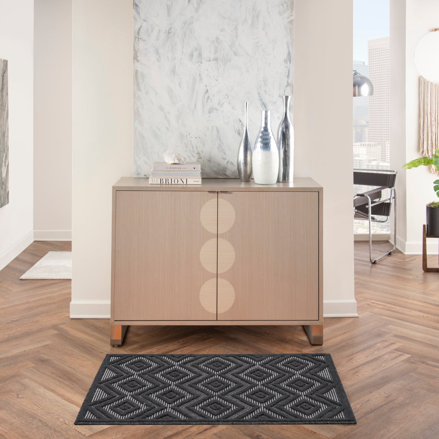 Nourison Versatile Indoor/Outdoor Geometric Flatweave Area Rug