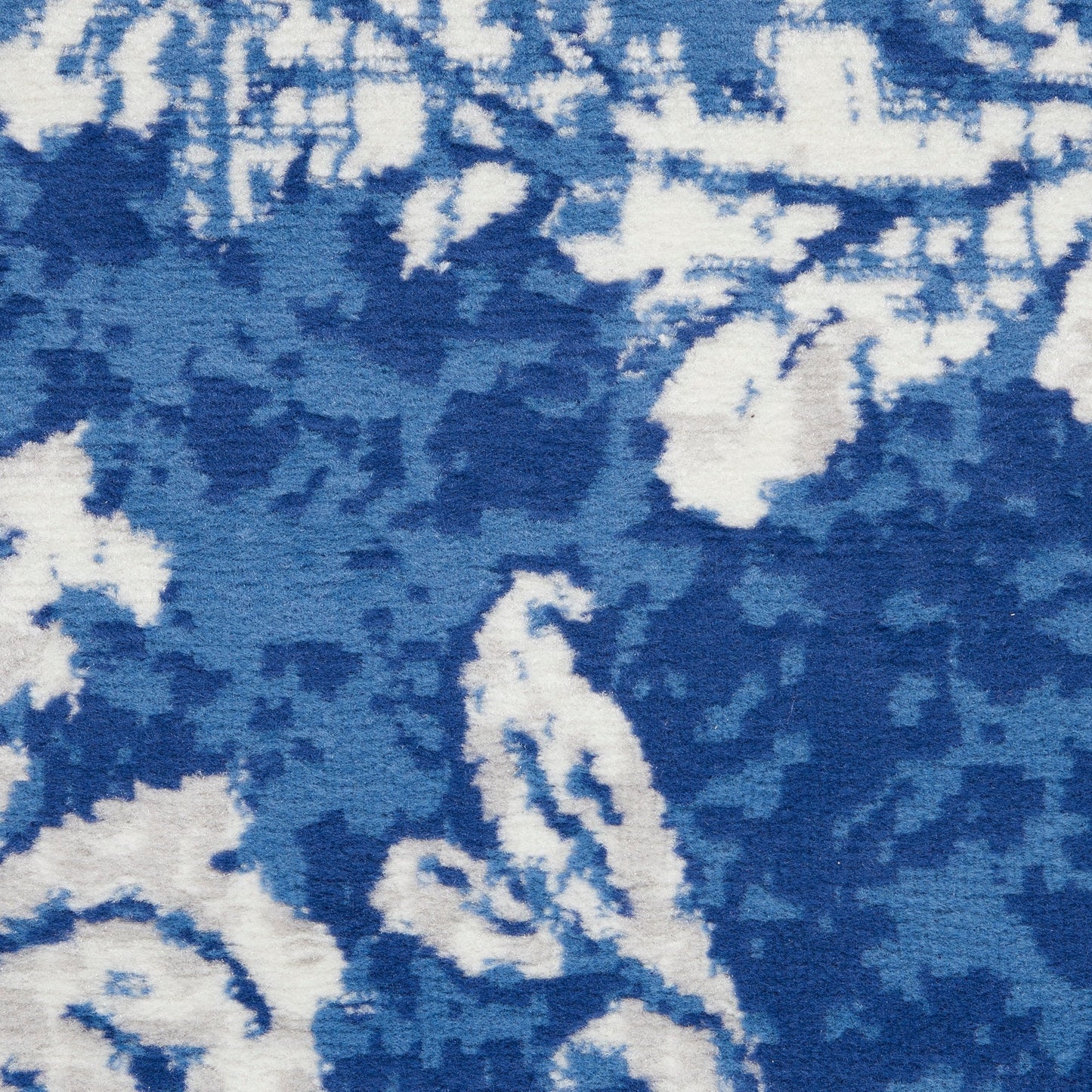 Tapis botanique Nourison Whimsicle French Country Ivoire Bleu marine
