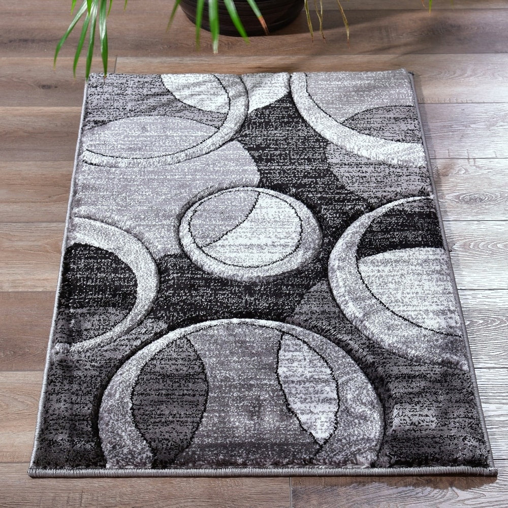 Tapis à motifs géométriques abstraits de la collection Orelsi