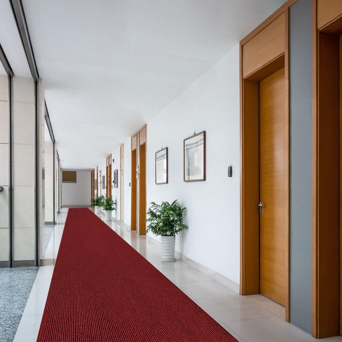 Tapis de couloir extérieur/intérieur sur mesure de 36'' de large x votre choix de longueur avec support en PVC antidérapant