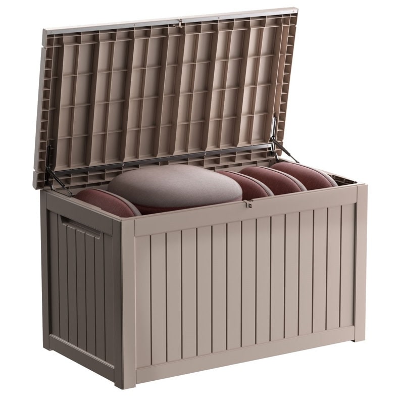 Outdoor Patio Storage Resin Lockable Deck Box