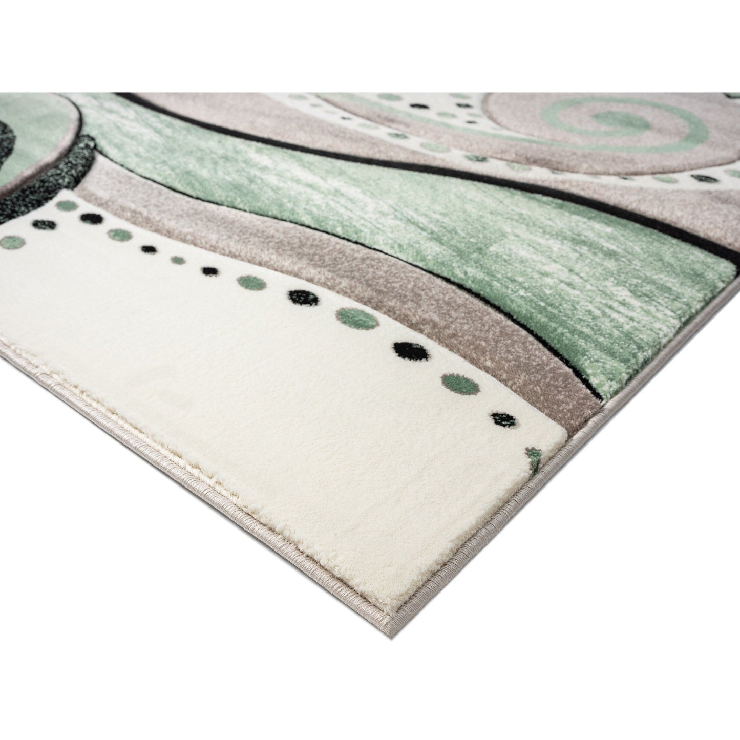 Tapis à tourbillons abstraits de la collection Rhodes