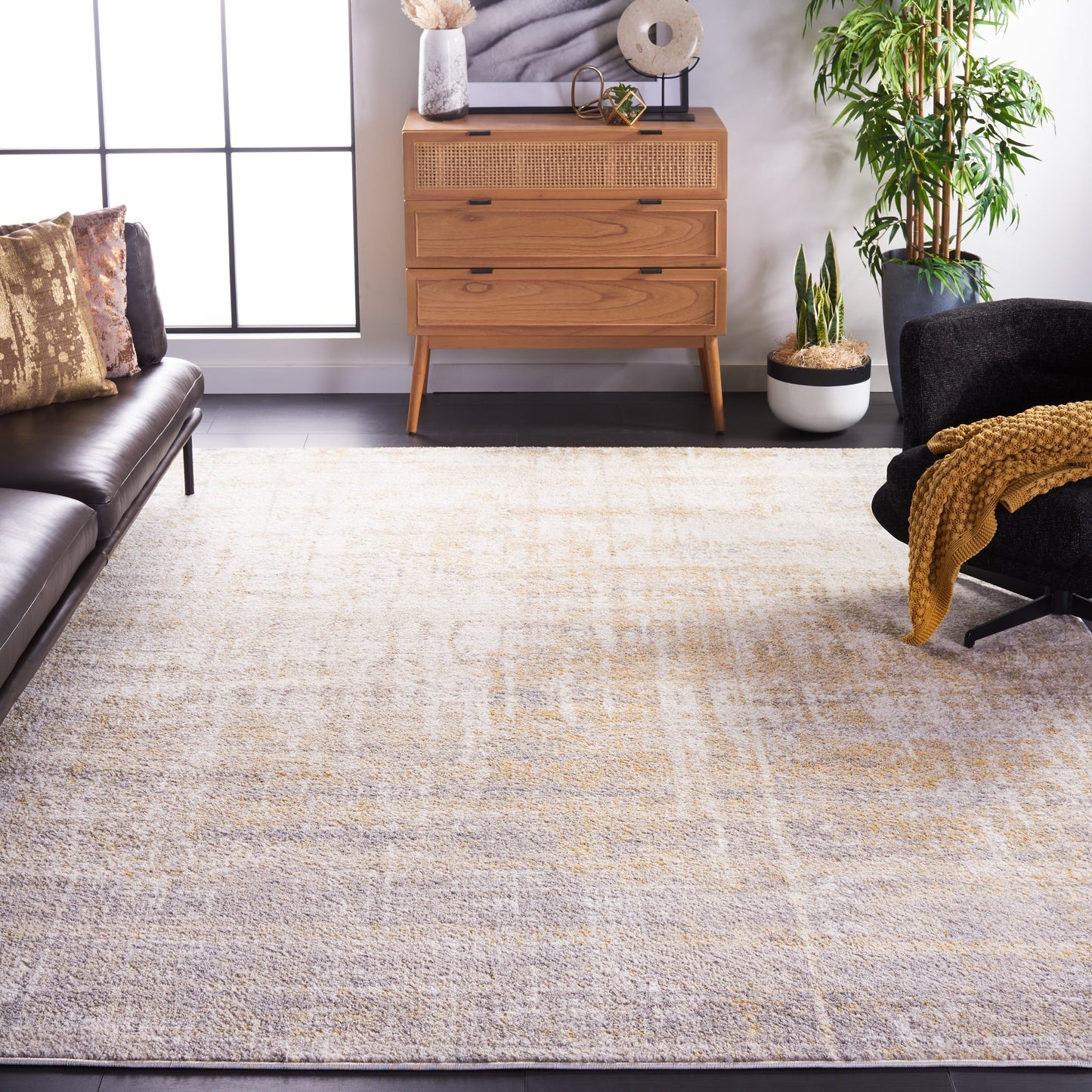 Tapis SAFAVIEH Adirondack Guillerma moderne abstrait vieilli