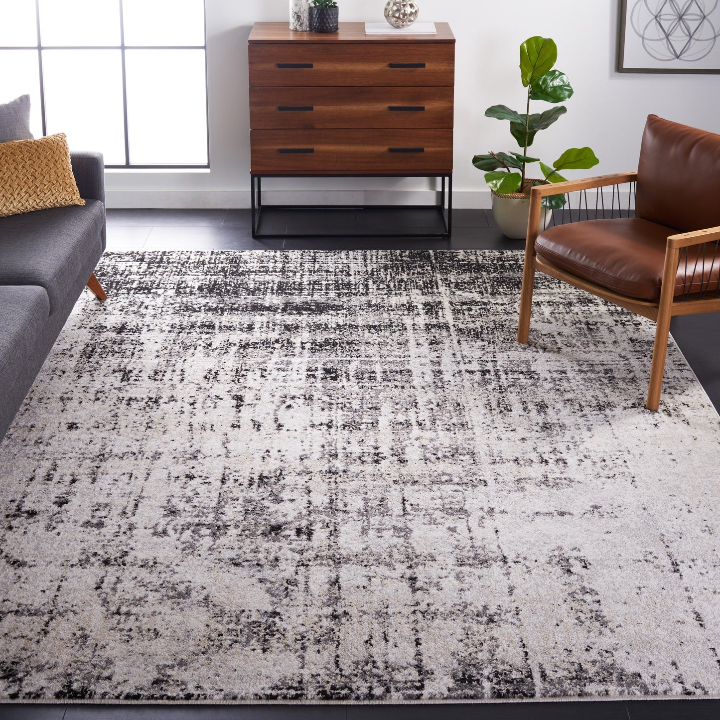 Tapis SAFAVIEH Adirondack Guillerma moderne abstrait vieilli