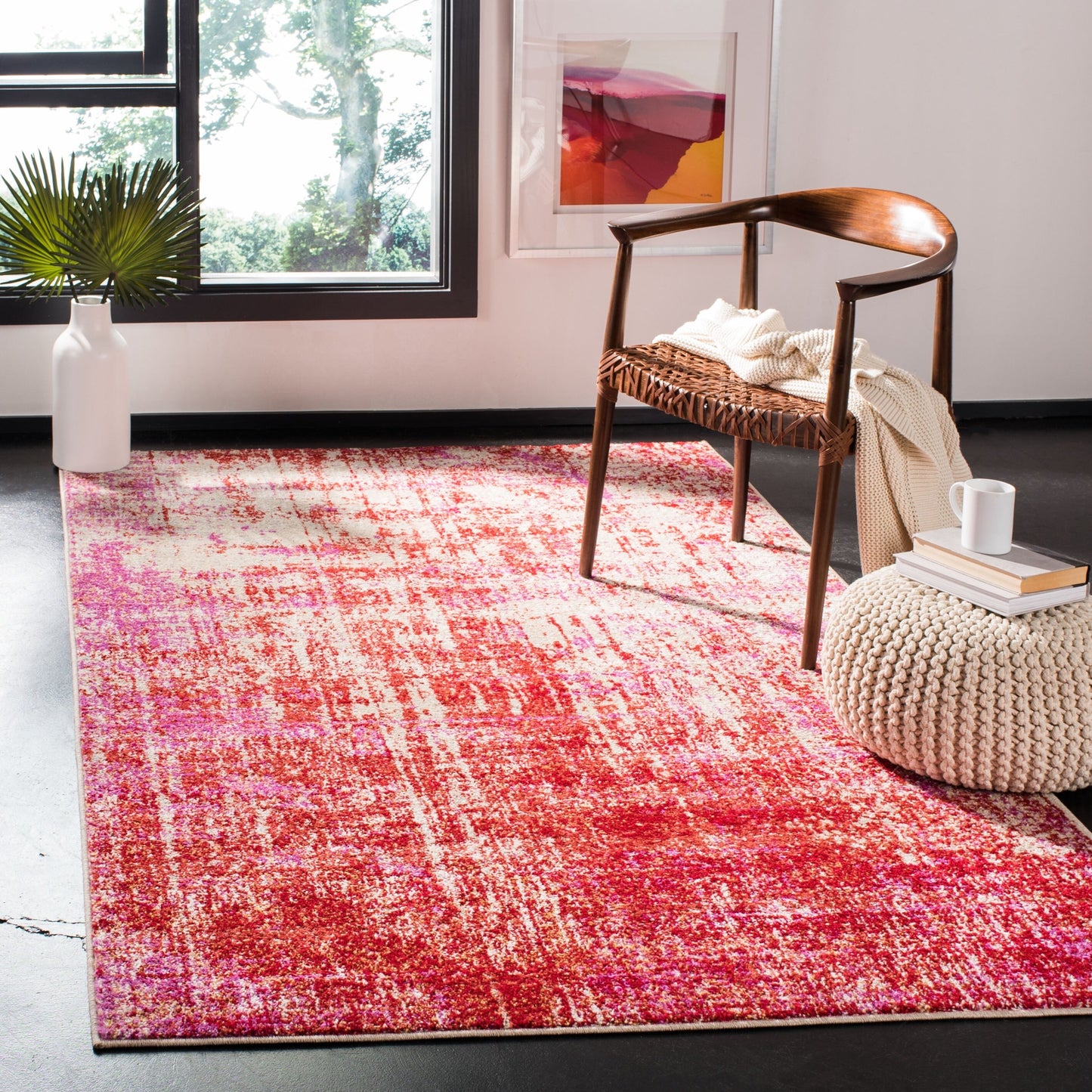 Tapis SAFAVIEH Adirondack Guillerma moderne abstrait vieilli