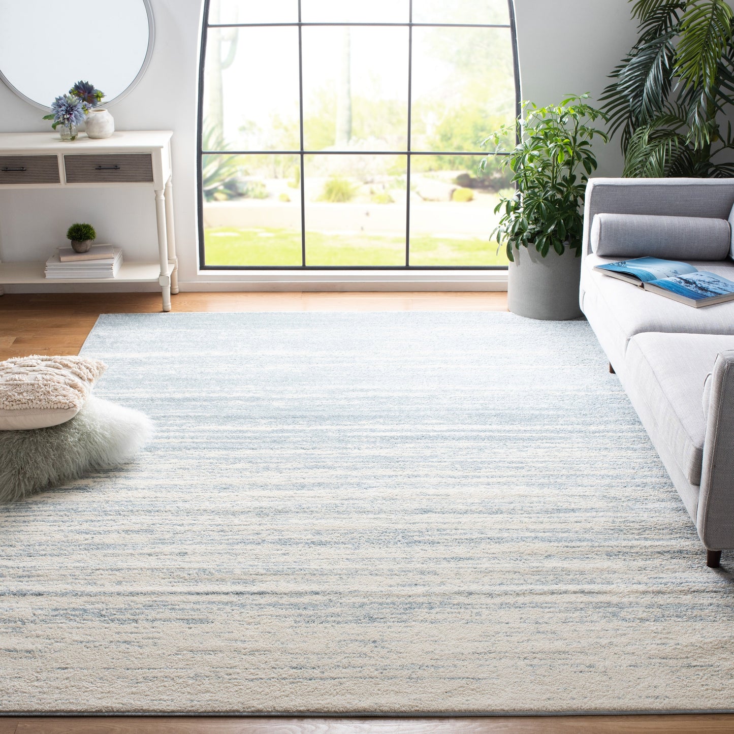 Tapis Adirondack Mieko moderne ombré vieilli SAFAVIEH
