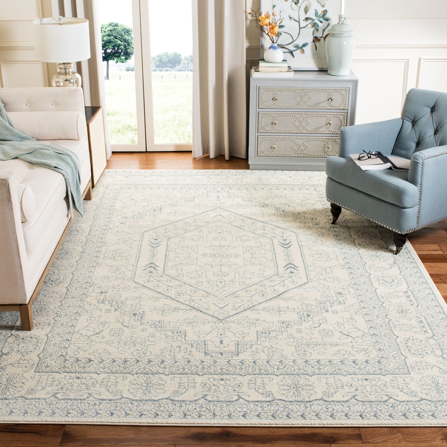 Tapis médaillon oriental rustique Adirondack Sian de SAFAVIEH