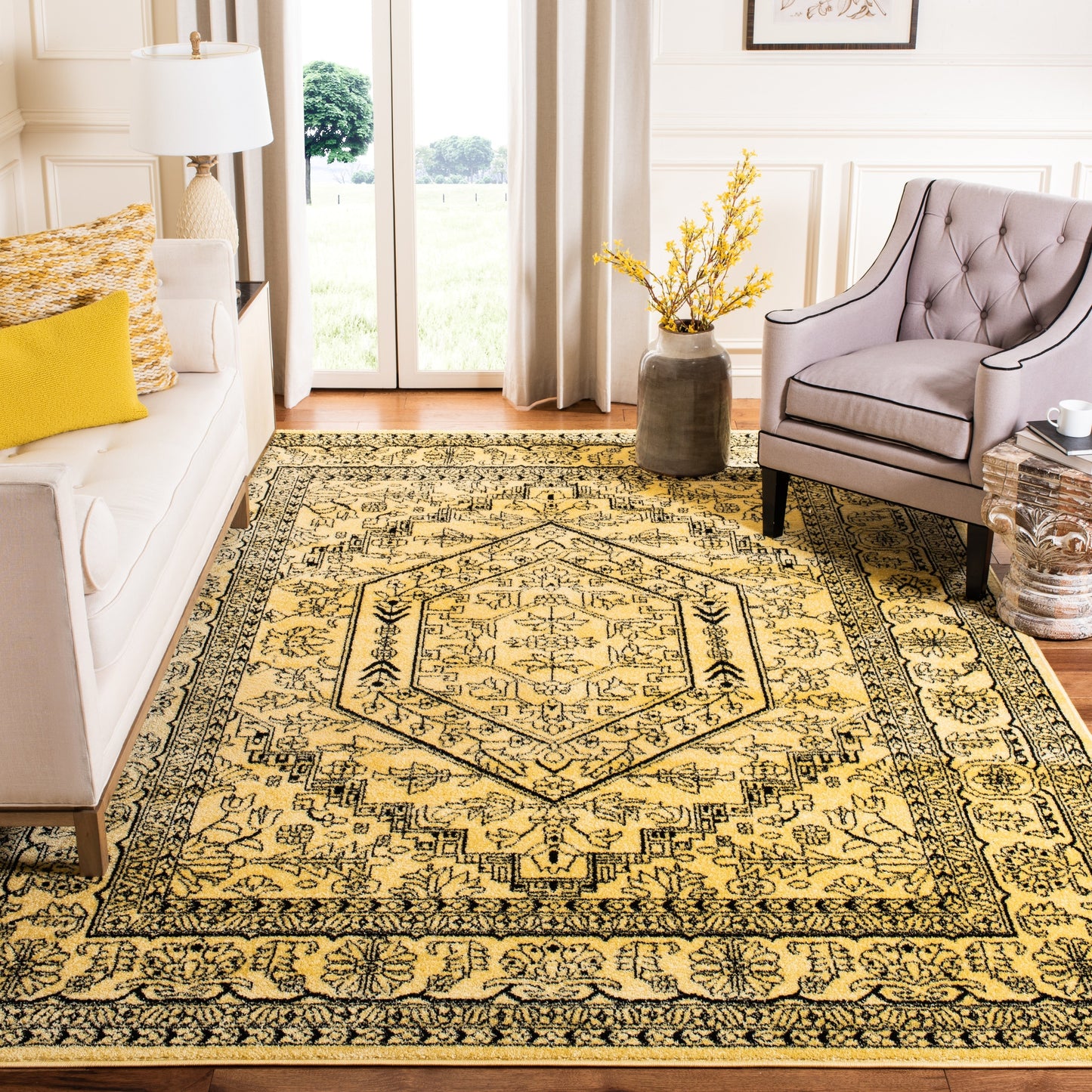 Tapis médaillon oriental rustique Adirondack Sian de SAFAVIEH