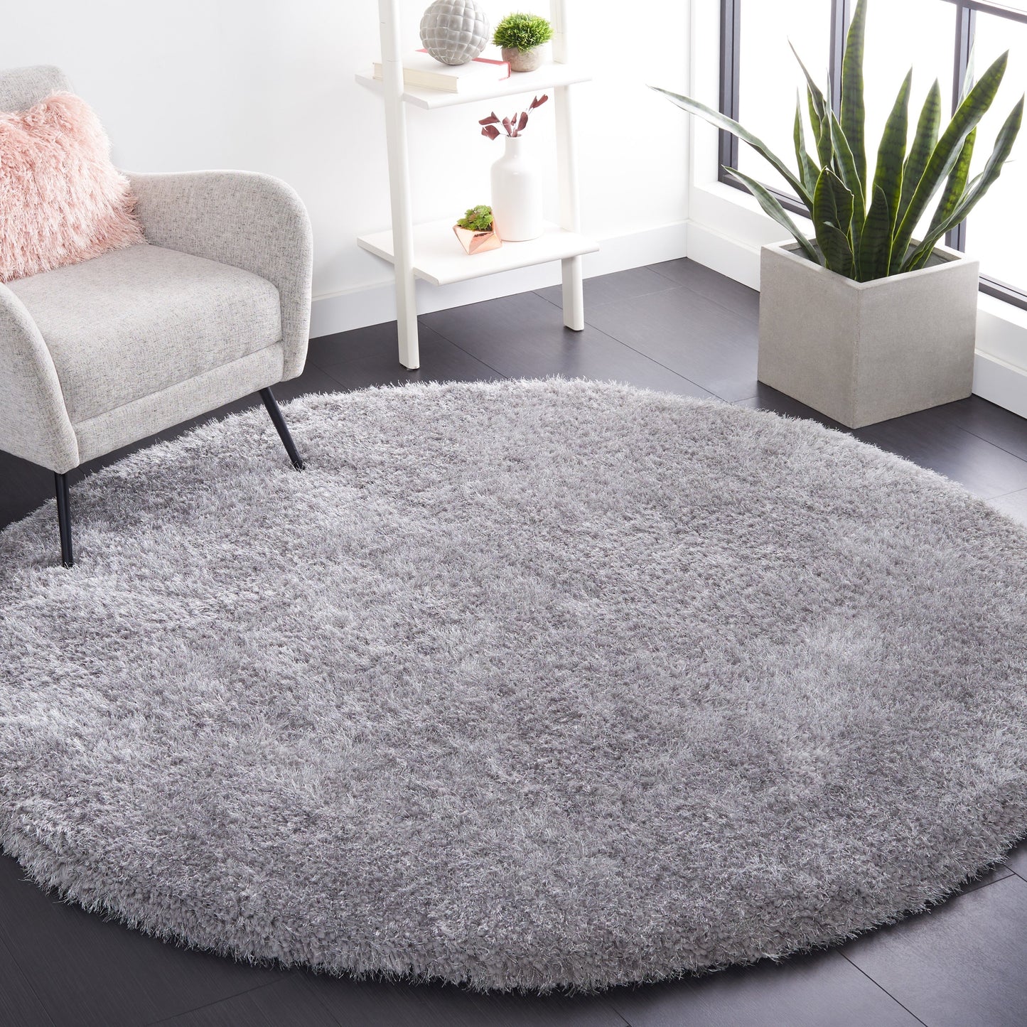 Tapis Shaggy de luxe SAFAVIEH Bahija Rudina de 7,6 cm d'épaisseur