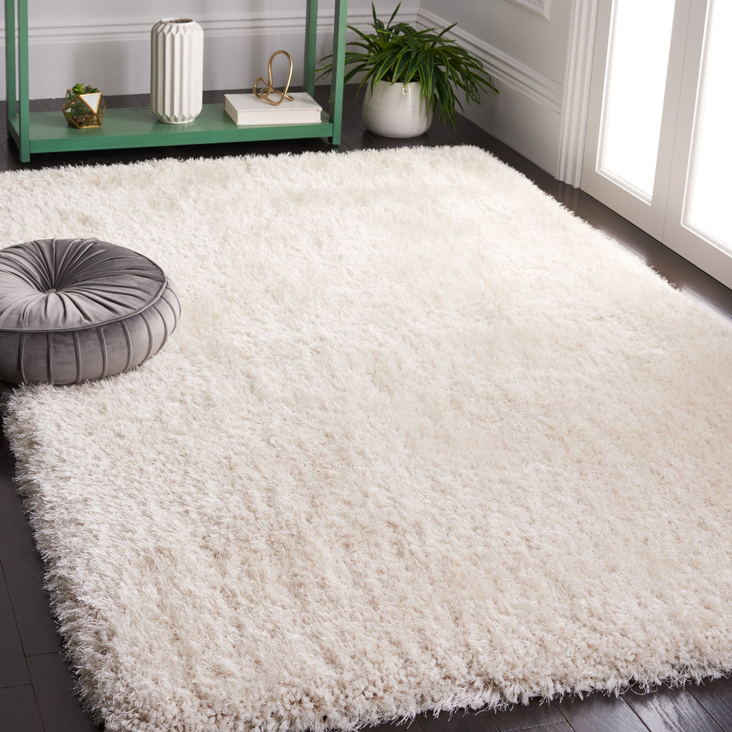 Tapis Shaggy de luxe SAFAVIEH Bahija Rudina de 7,6 cm d'épaisseur