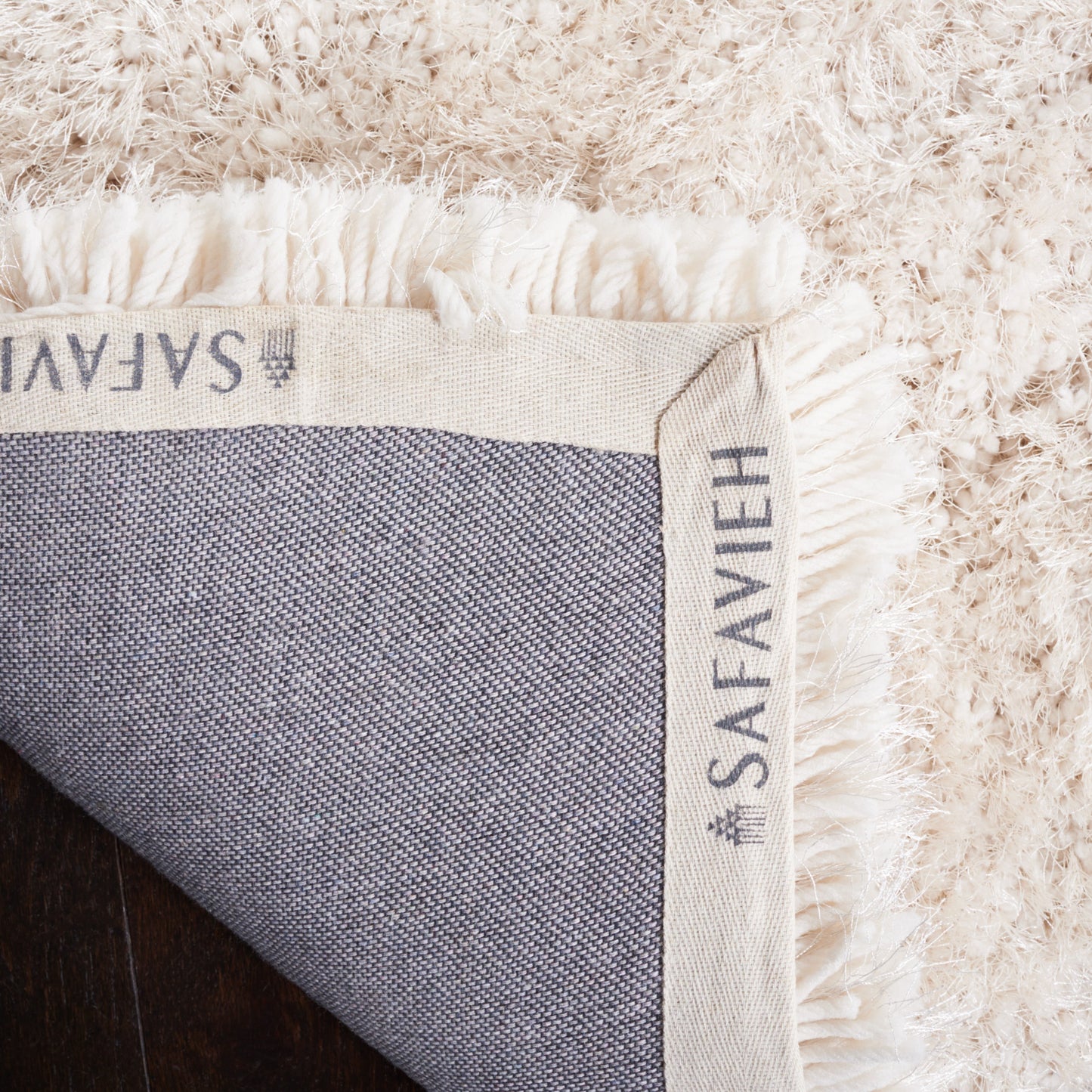 Tapis Shaggy de luxe SAFAVIEH Bahija Rudina de 7,6 cm d'épaisseur