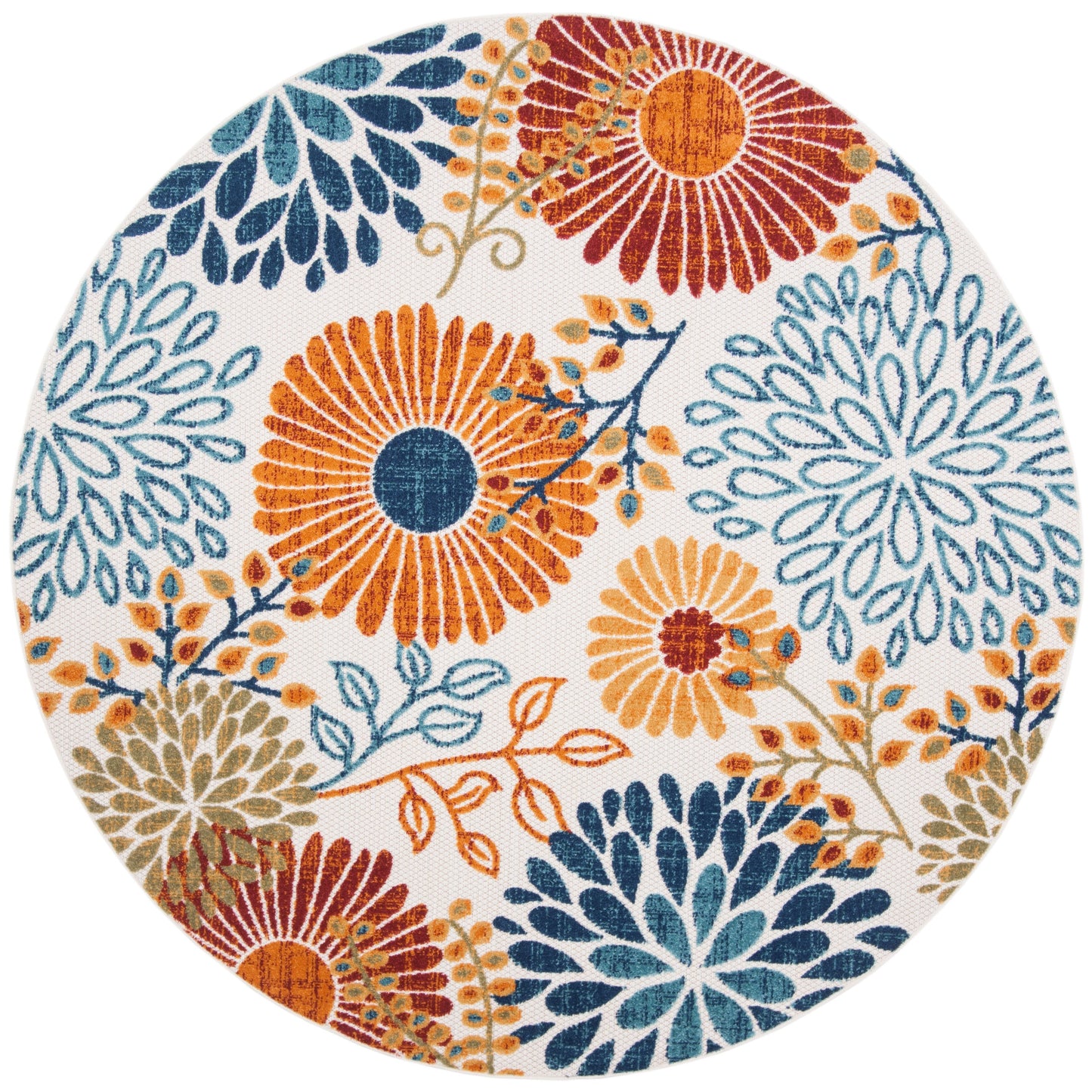 SAFAVIEH Cabana Hillechien Indoor/ Outdoor Waterproof Patio Floral Rug