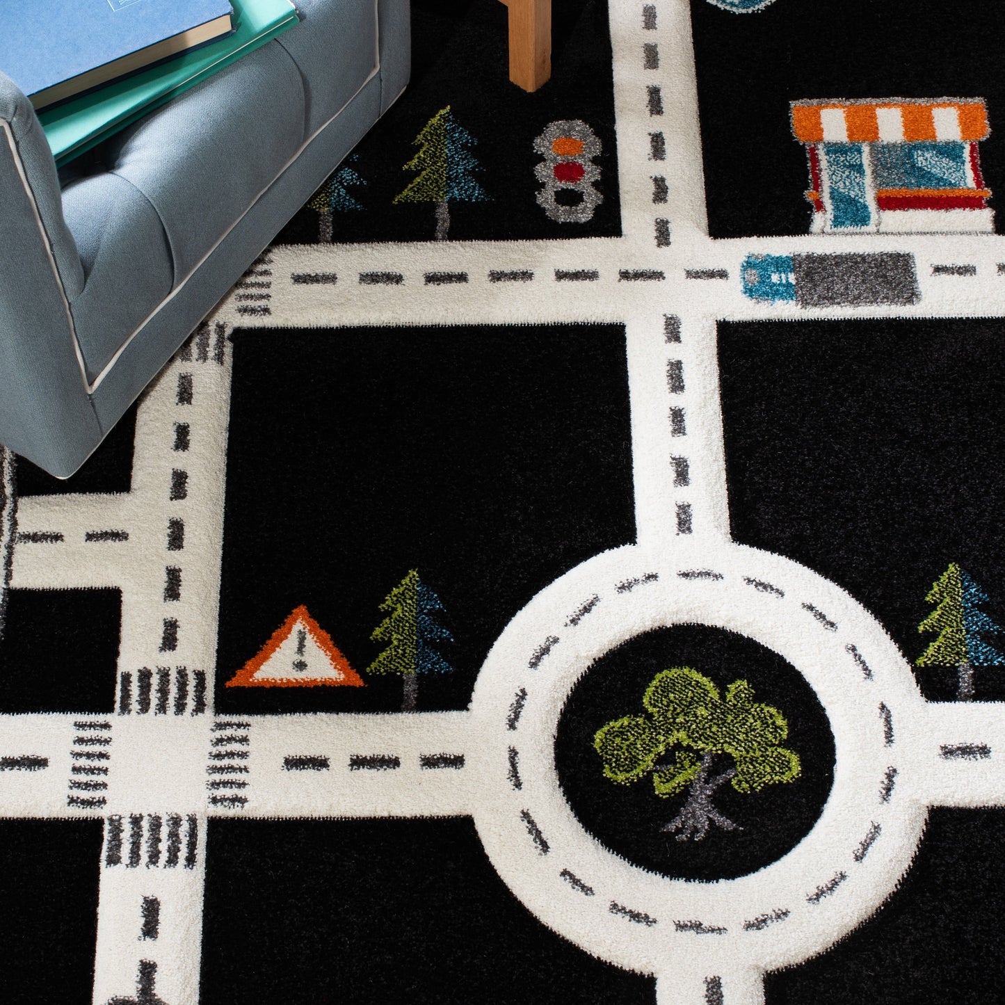 Tapis de route de quartier SAFAVIEH Carousel Kids Riemy