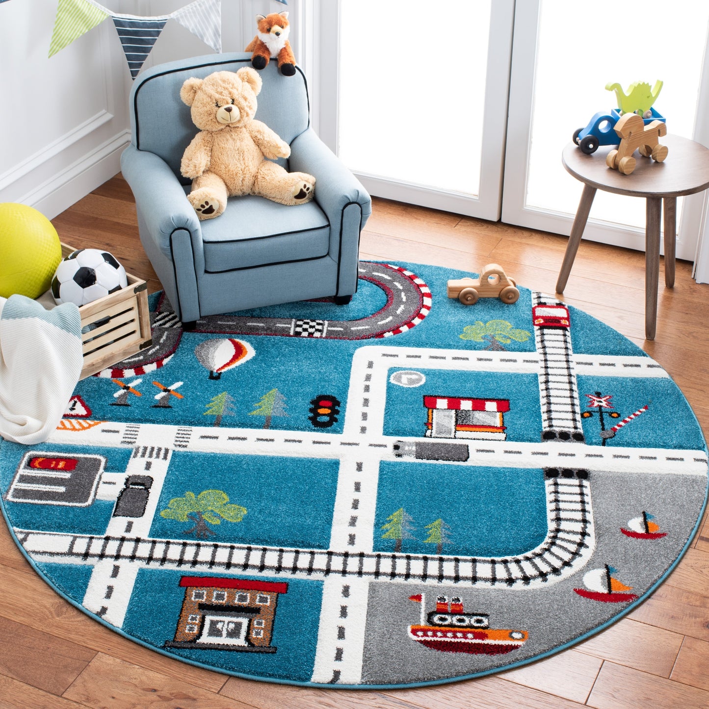 Tapis de route de quartier SAFAVIEH Carousel Kids Riemy