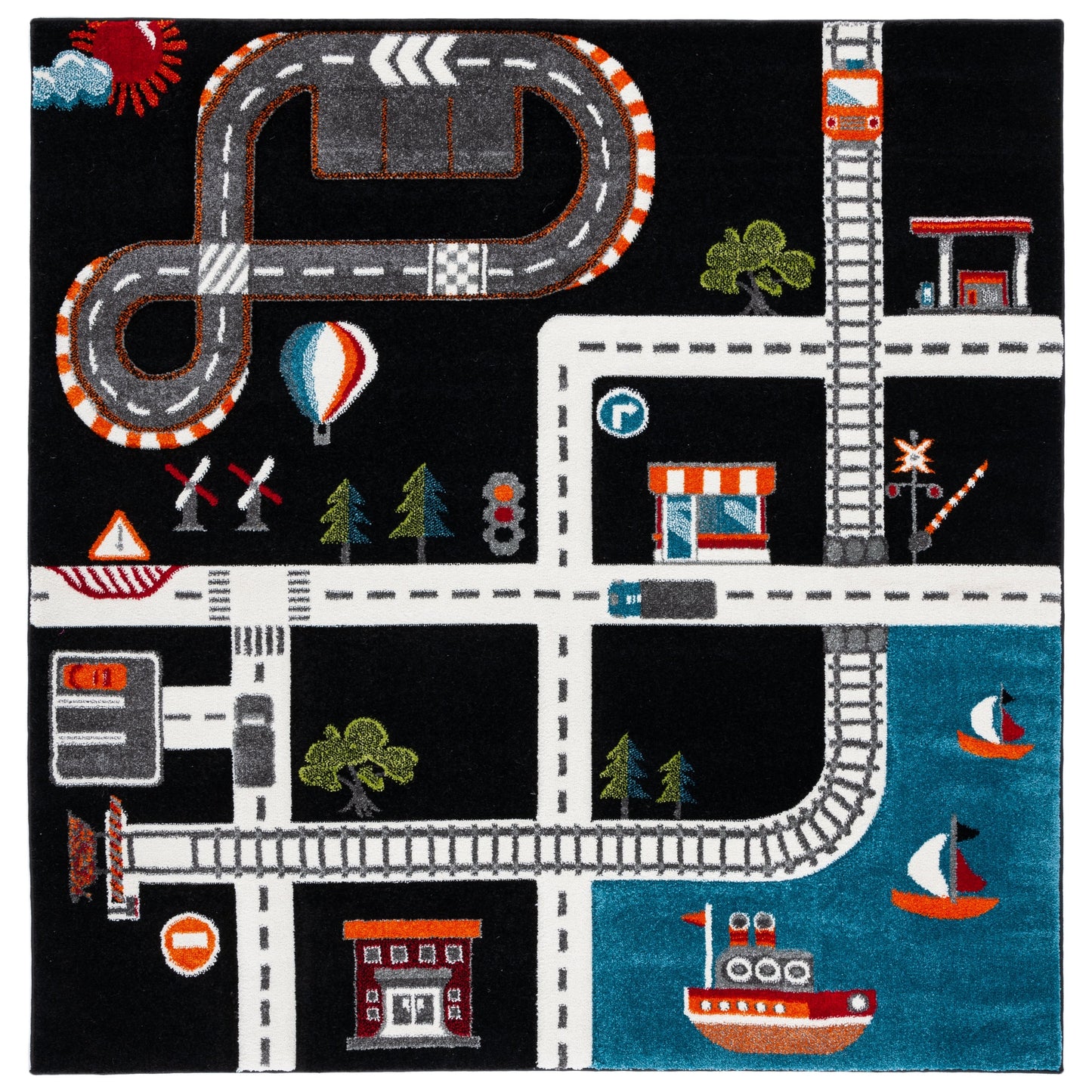 Tapis de route de quartier SAFAVIEH Carousel Kids Riemy