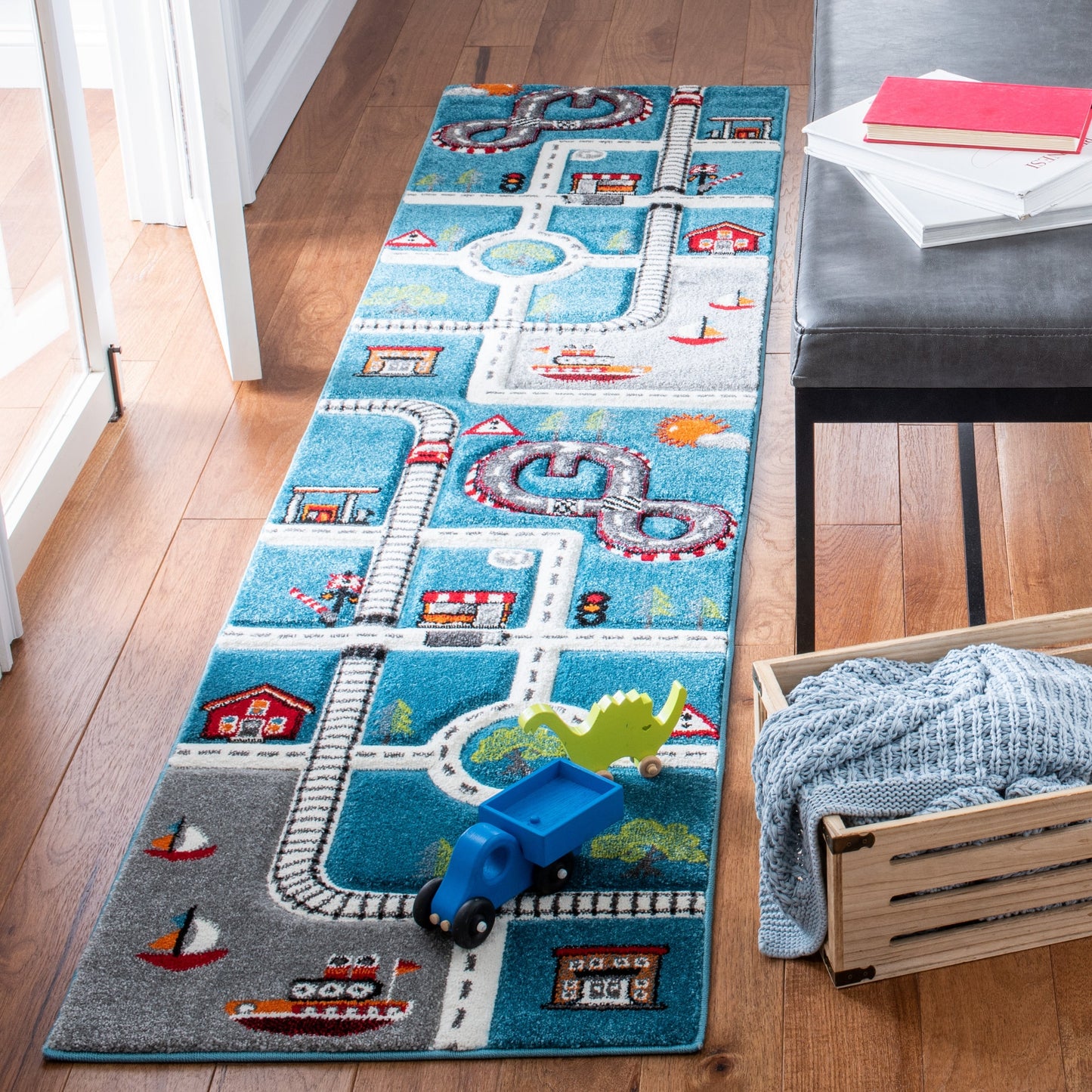 Tapis de route de quartier SAFAVIEH Carousel Kids Riemy